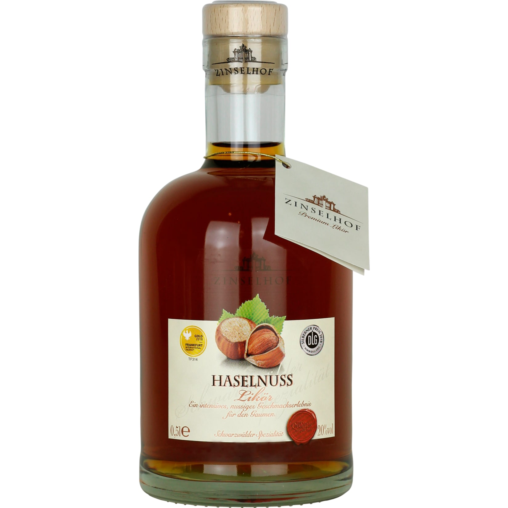 Zinselhof Haselnusslik&ouml;r 17,0 % vol 0,5 Liter - Bild 1