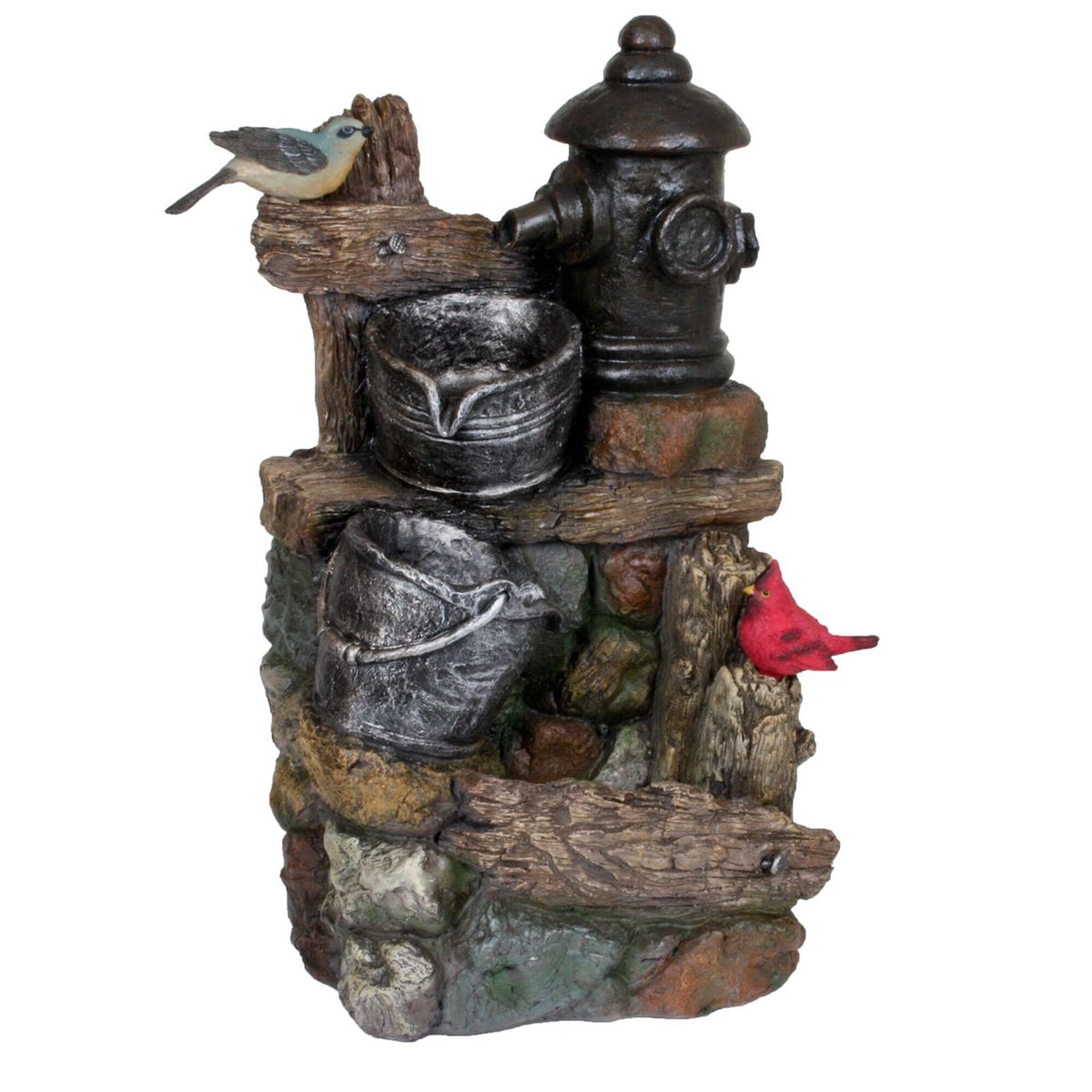 Brunnen METIS in Holz-/Stein-Optik - Bild 1