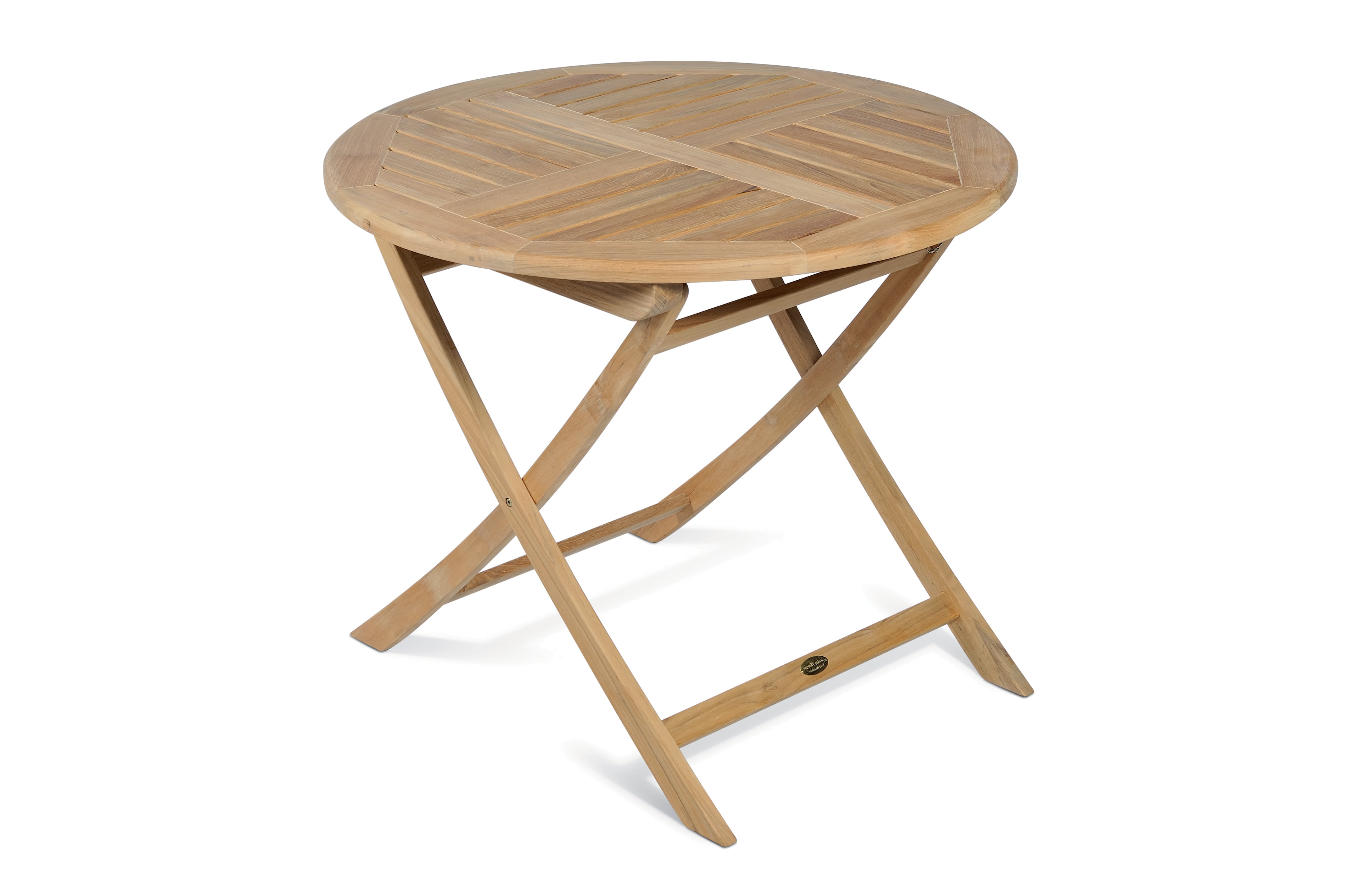 Tisch SOLO, klappbar, rund &Oslash; 90, Teak - Bild 1