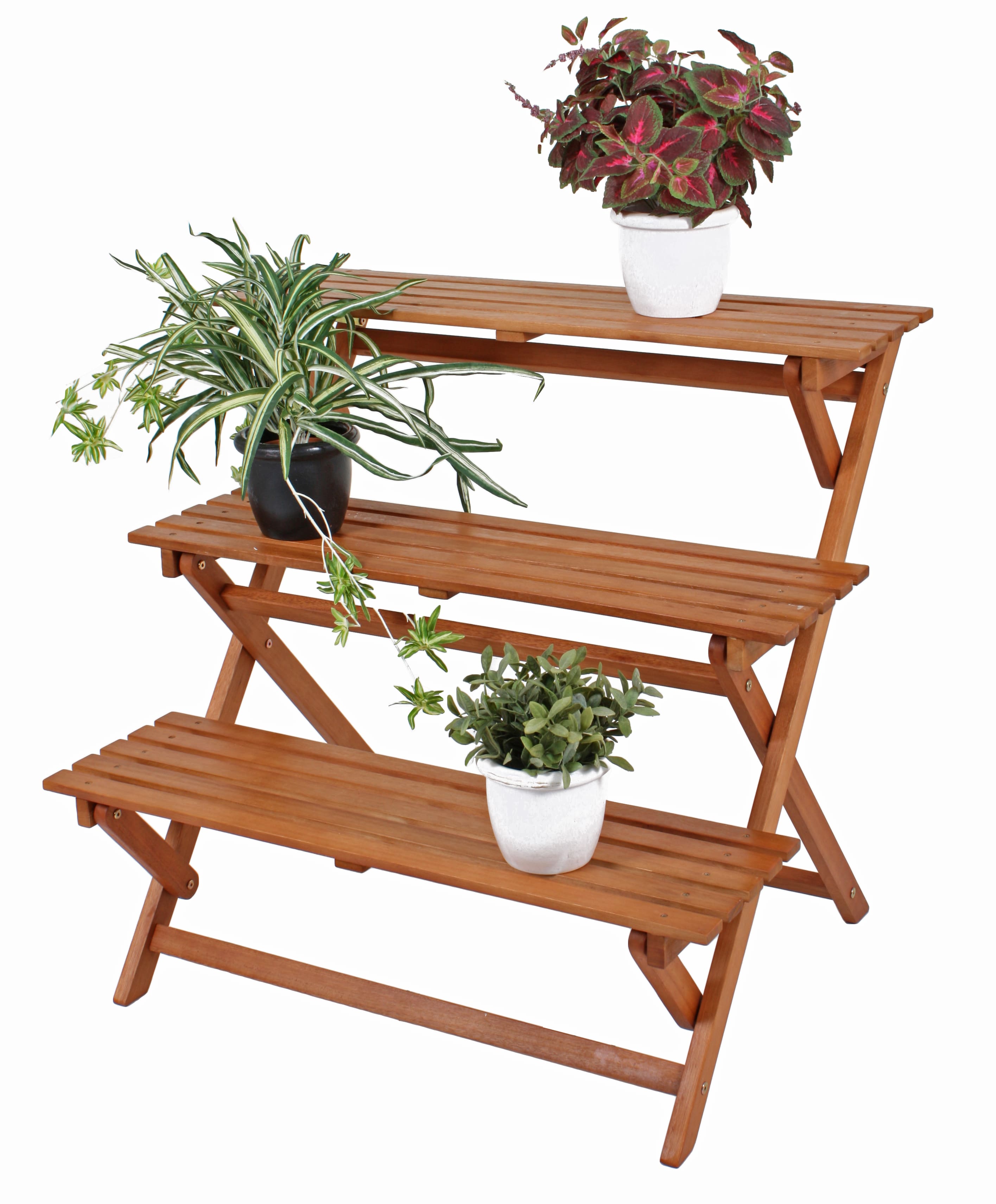 Pflanztreppe, 3 Etagen, klappbar - Bild 1