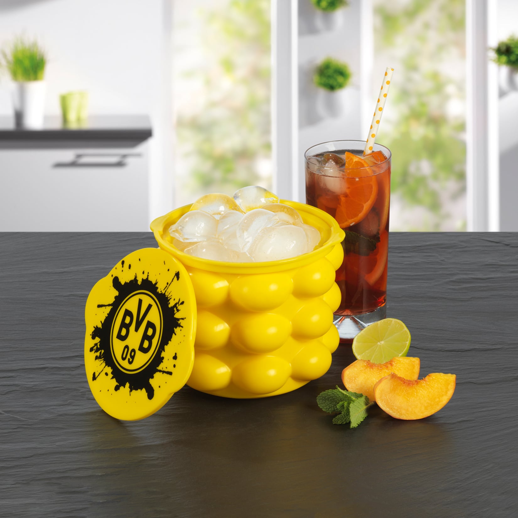 BVB Eisw&uuml;rfelbeh&auml;lter 3in1 gelb - Bild 1
