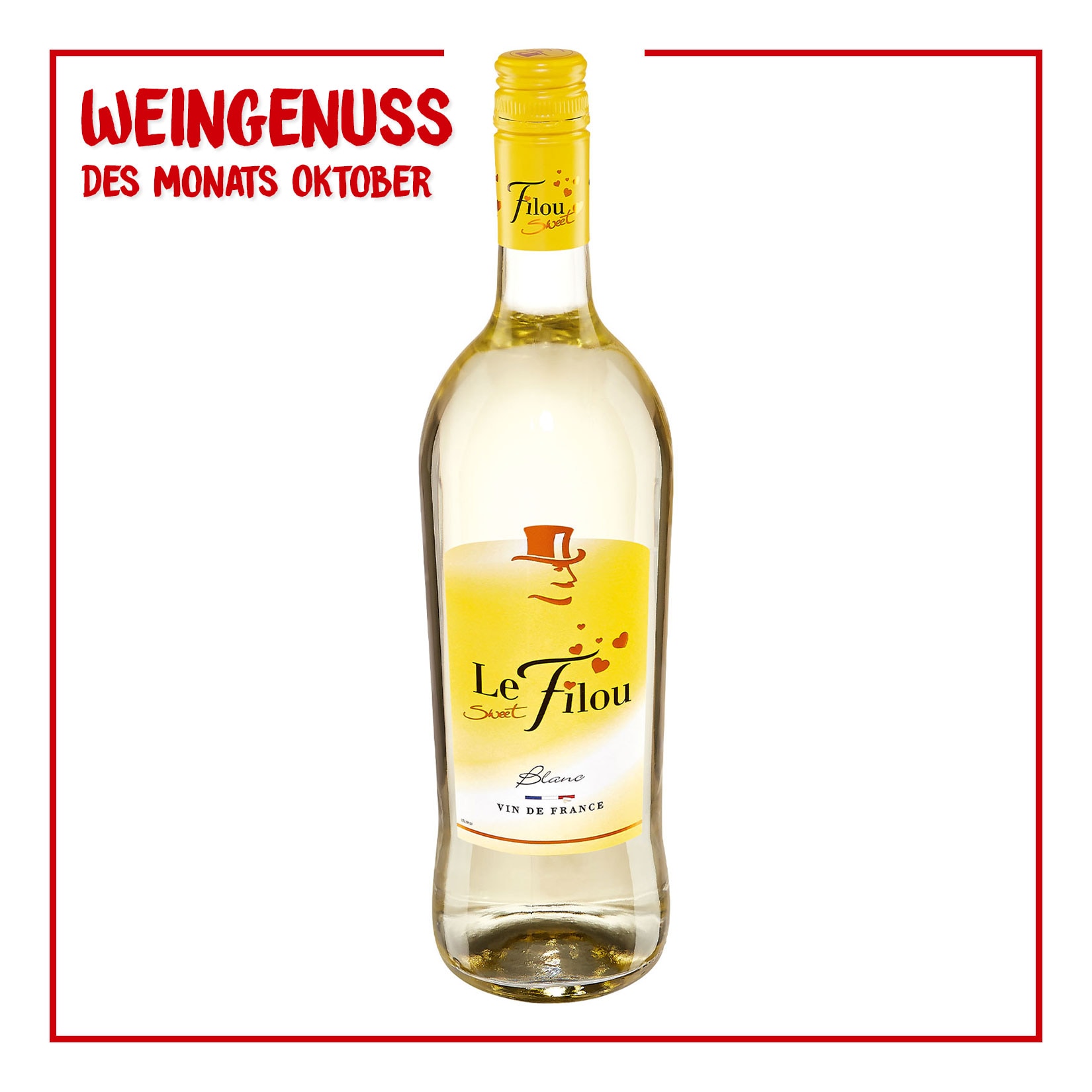 Le Sweet Filou Blanc Vin de France 11,0 % vol 1 Liter - Bild 1