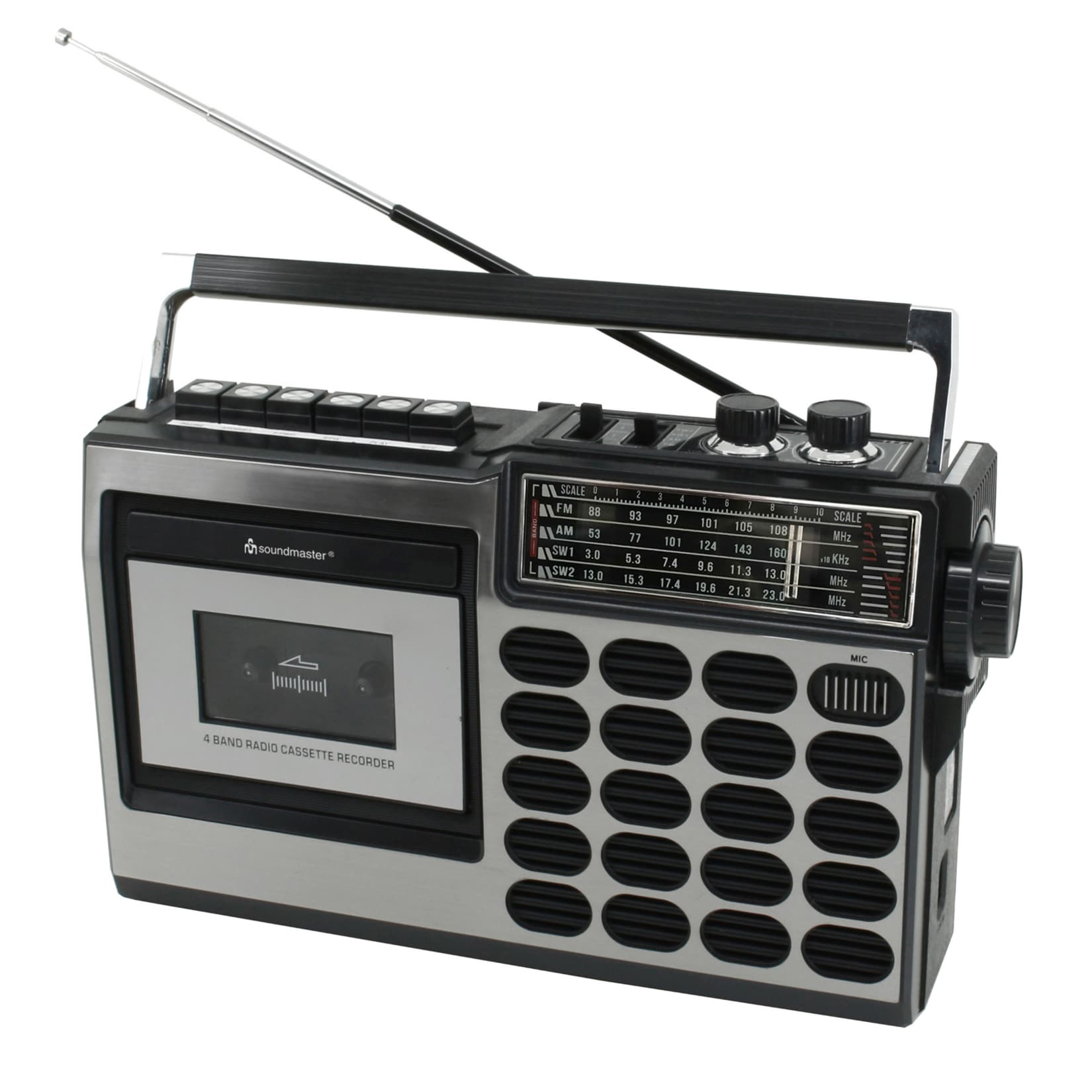 Soundmaster RR18SW Retro-Radio mit Kassettenrekorder USB/SB encoding - Bild 1