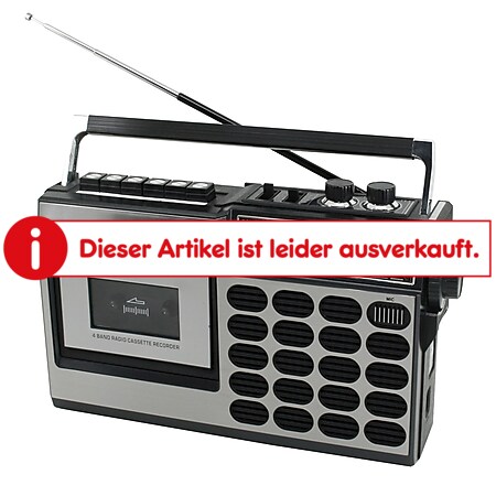 Soundmaster RR18SW Retro-Radio mit Kassettenrekorder USB/SB encoding - Bild 1