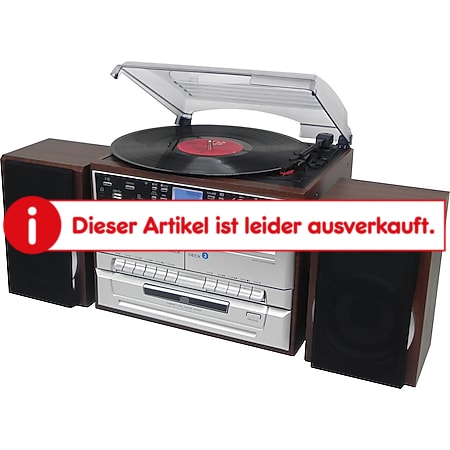 Soundmaster MCD5550DBR Stereo-HiFi-Musikcenter / DAB+ Radio und Encording Silber/Braun - Bild 1