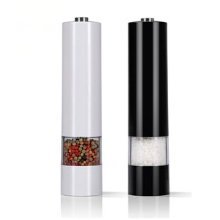 GOURMETmaxx Salz- & Pfeffermühle 2-tlg. 6V schwarz/weiß - Bild 1