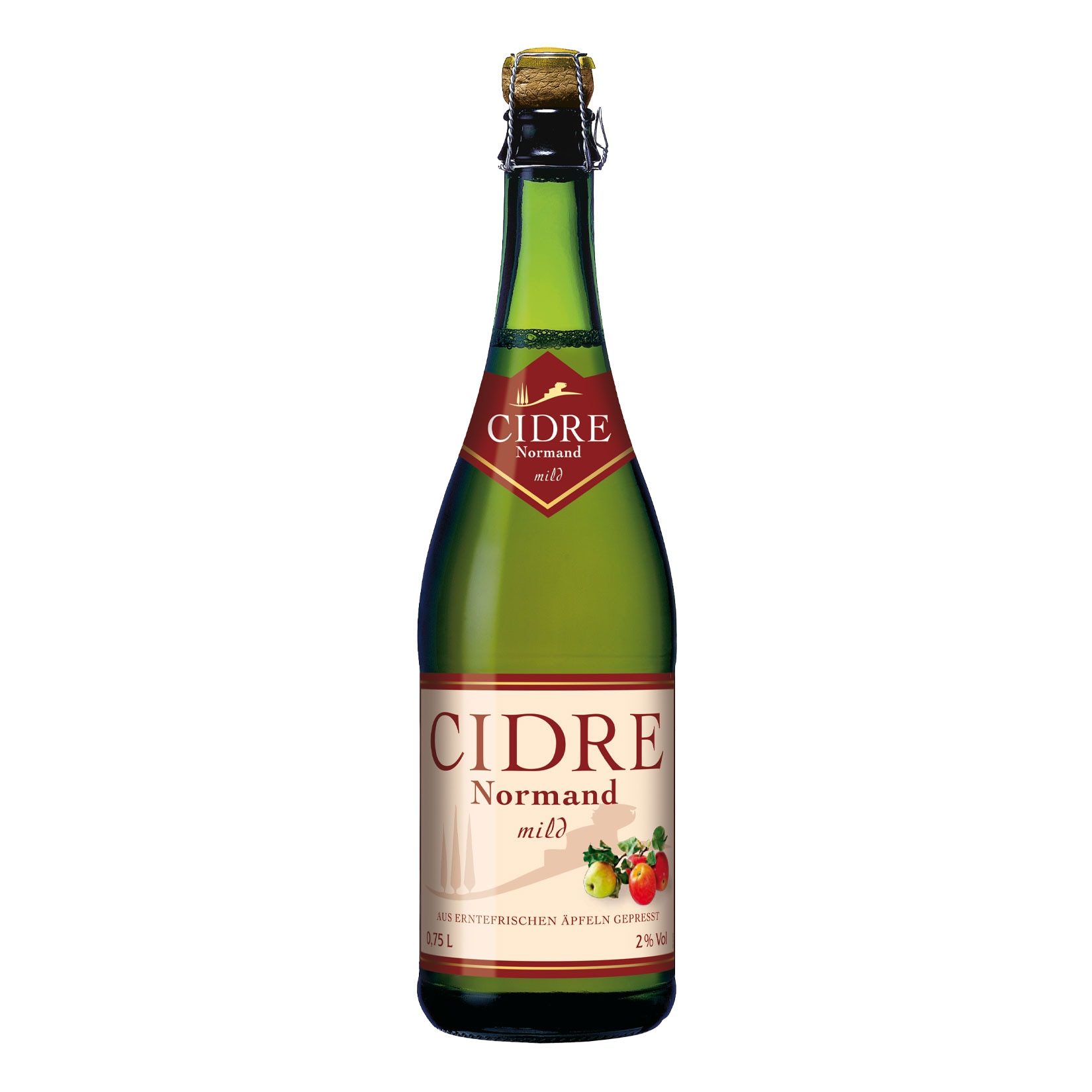 Cidre Normand lieblich 2,0 % vol 0,75 Liter - Bild 1