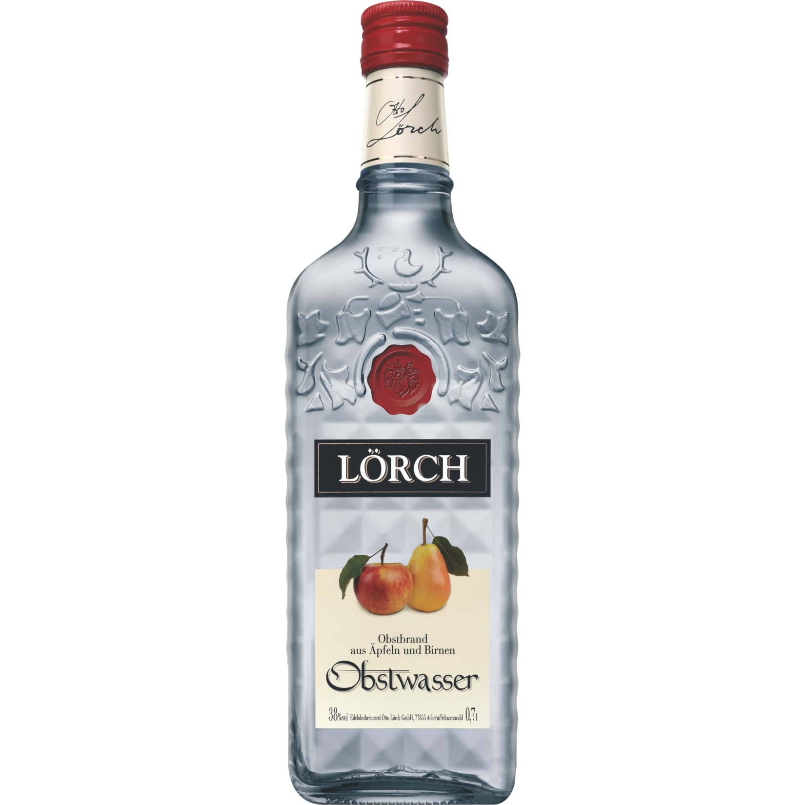 L&ouml;rch Obstwasser 38,0 % vol 0,7 Liter - Bild 1