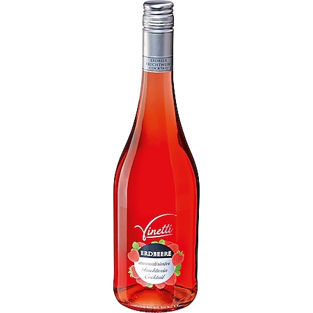 Vinetti Erdbeere arom. Fruchtwein Cocktail 8,0 % vol 0,75 Liter - Bild 1