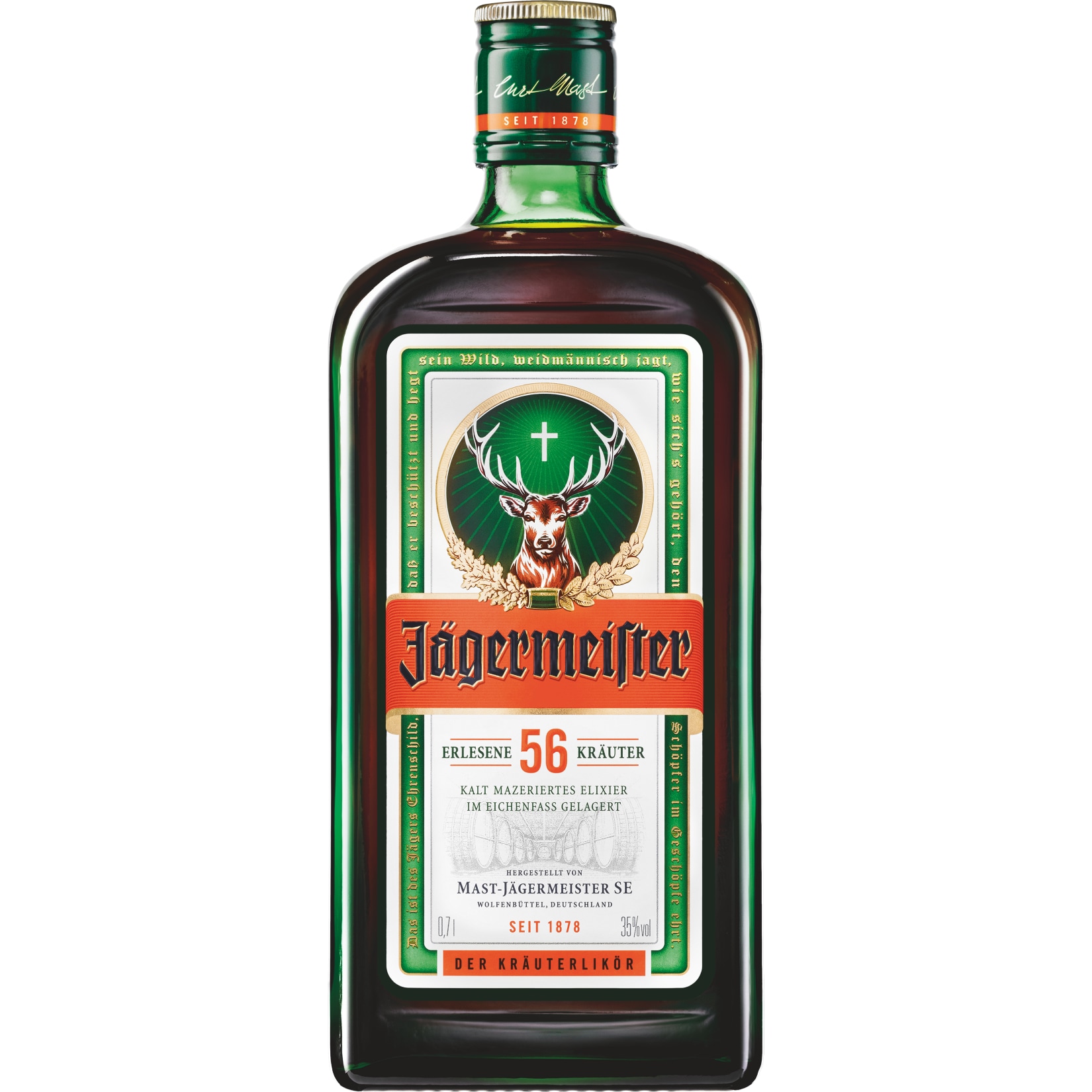 J&auml;germeister Kr&auml;uterlik&ouml;r 35,0 % vol 0,7 Liter - Bild 1