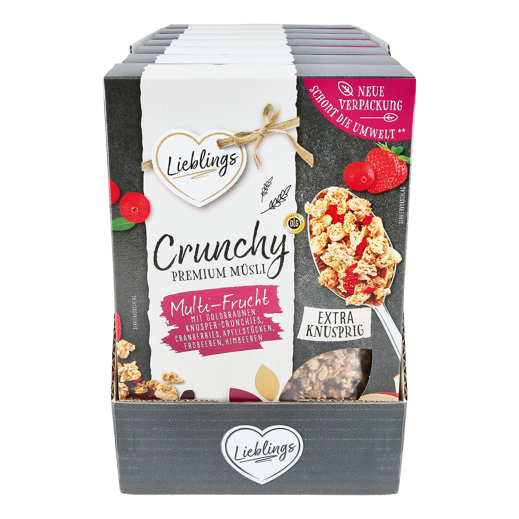 Lieblings Knusper M&uuml;sli Multifrucht 500 g, 7er Pack - Bild 1