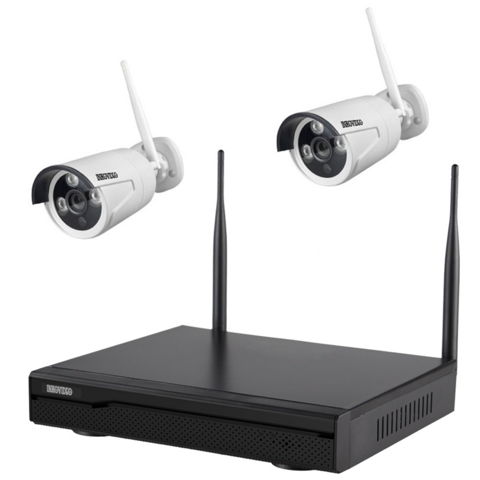 Inkovideo INKO-8-113B Komplettset 8-Kanal Netzwerkrekorder mit 8 x HD &Uuml;berwachungskameras - Bild 1
