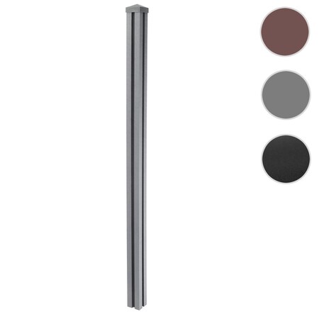 wpc pfosten savoie wpc zaun pfeiler pfahl stecksystem 1 88m grau online kaufen bei netto