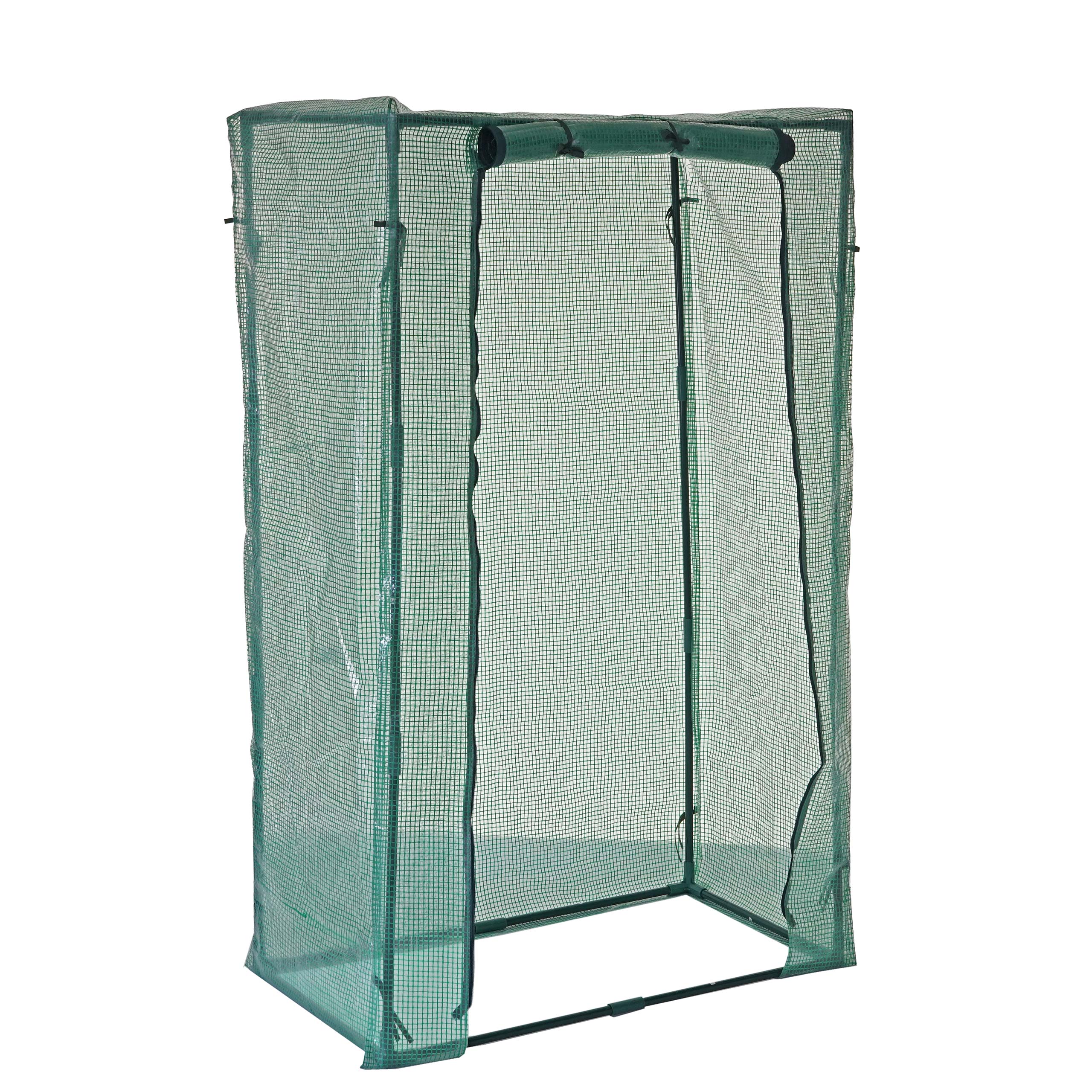 Gew&auml;chshaus MCW-D65, Foliengew&auml;chshaus Fr&uuml;hbeet Treibhaus Pflanzenhaus, 150x95x50cm - Bild 1