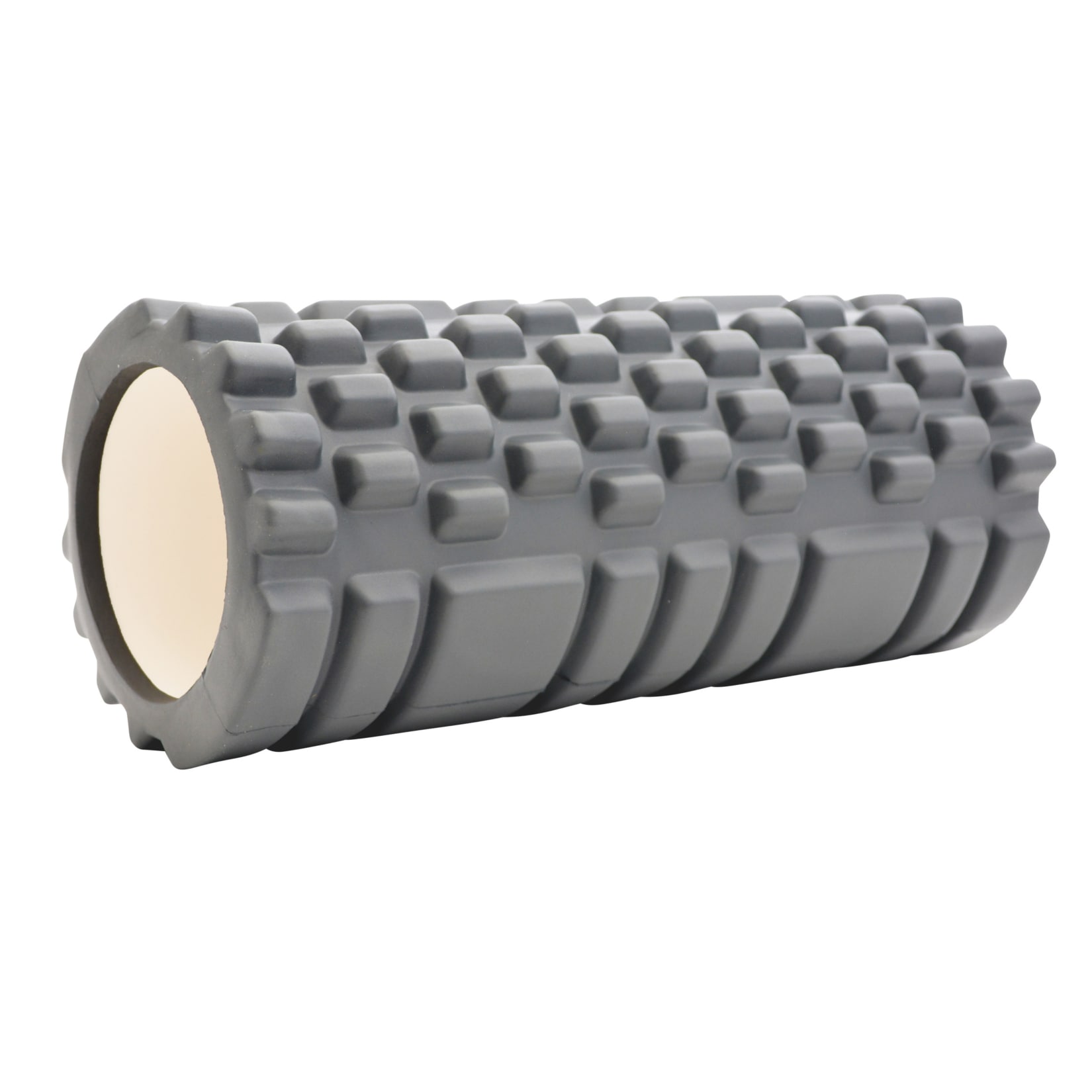 Faszienrolle, grob genobbt - grau - Bild 1