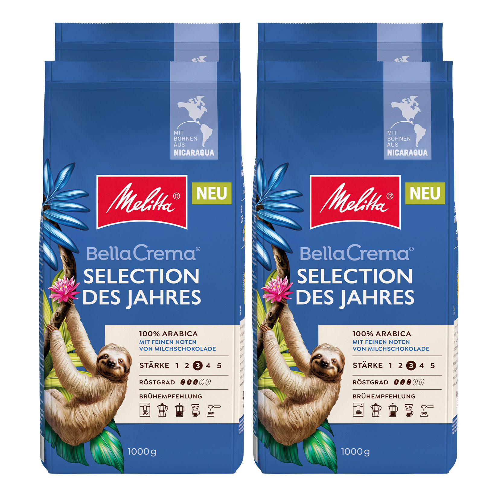 Melitta Bella Crema Sorte des Jahres 1 kg, 4er Pack - Bild 1