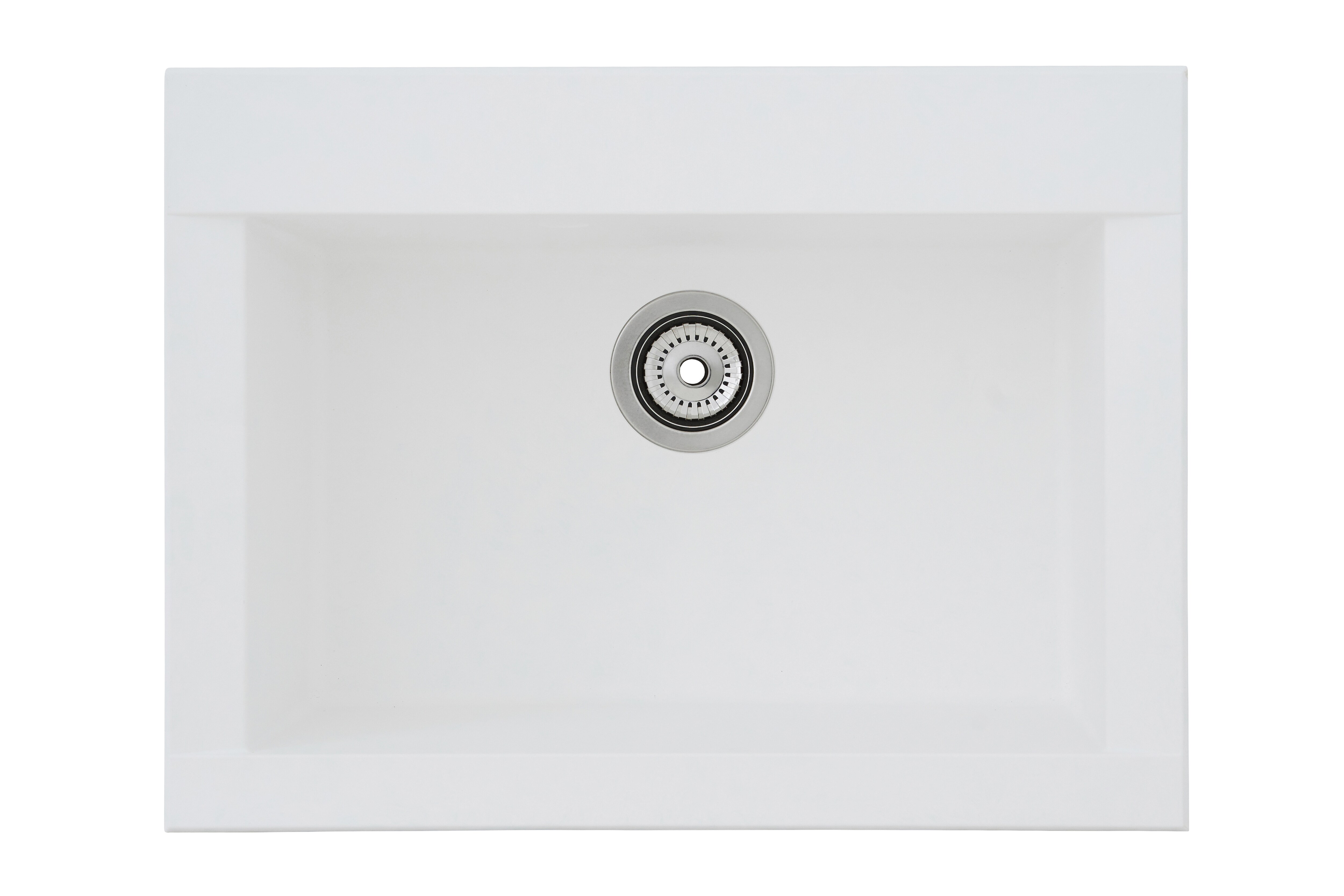 Respekta Mineralite Einbausp&uuml;le Ohio 66x50 cm - Wei&szlig; - Bild 1
