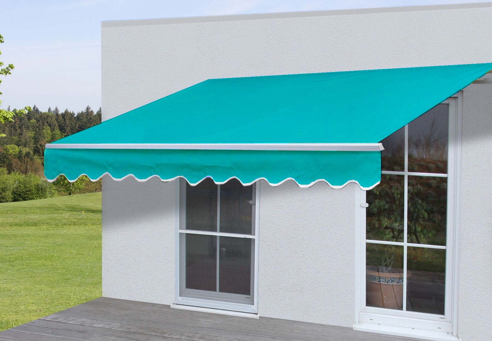 Alu-Markise MCW-E49, Gelenkarmmarkise Sonnenschutz 2,5x2m