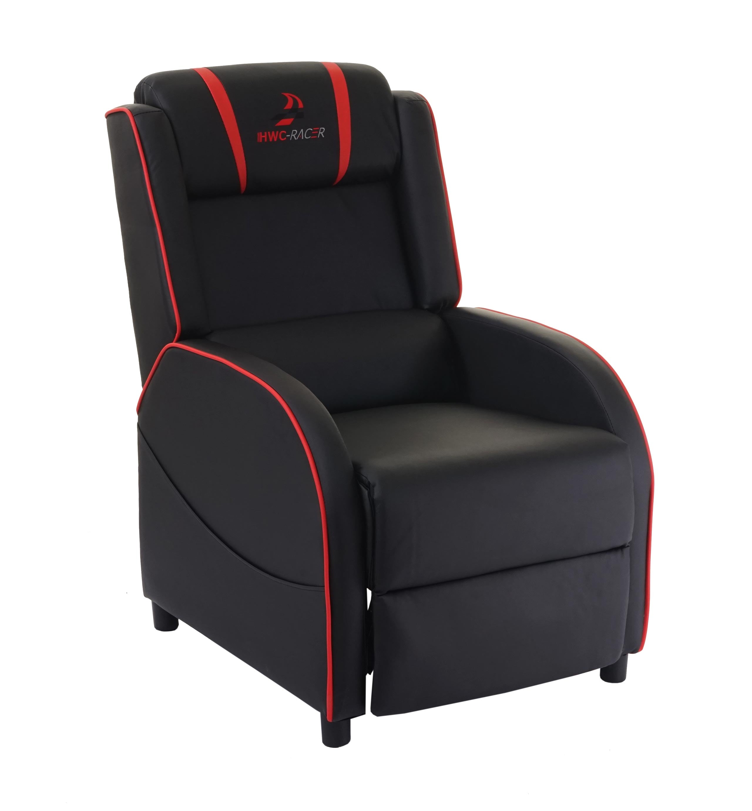 Fernsehsessel MCW-D68, Relaxsessel TV-Sessel Gaming-Sessel, Kunstleder ~ schwarz/rot - Bild 1