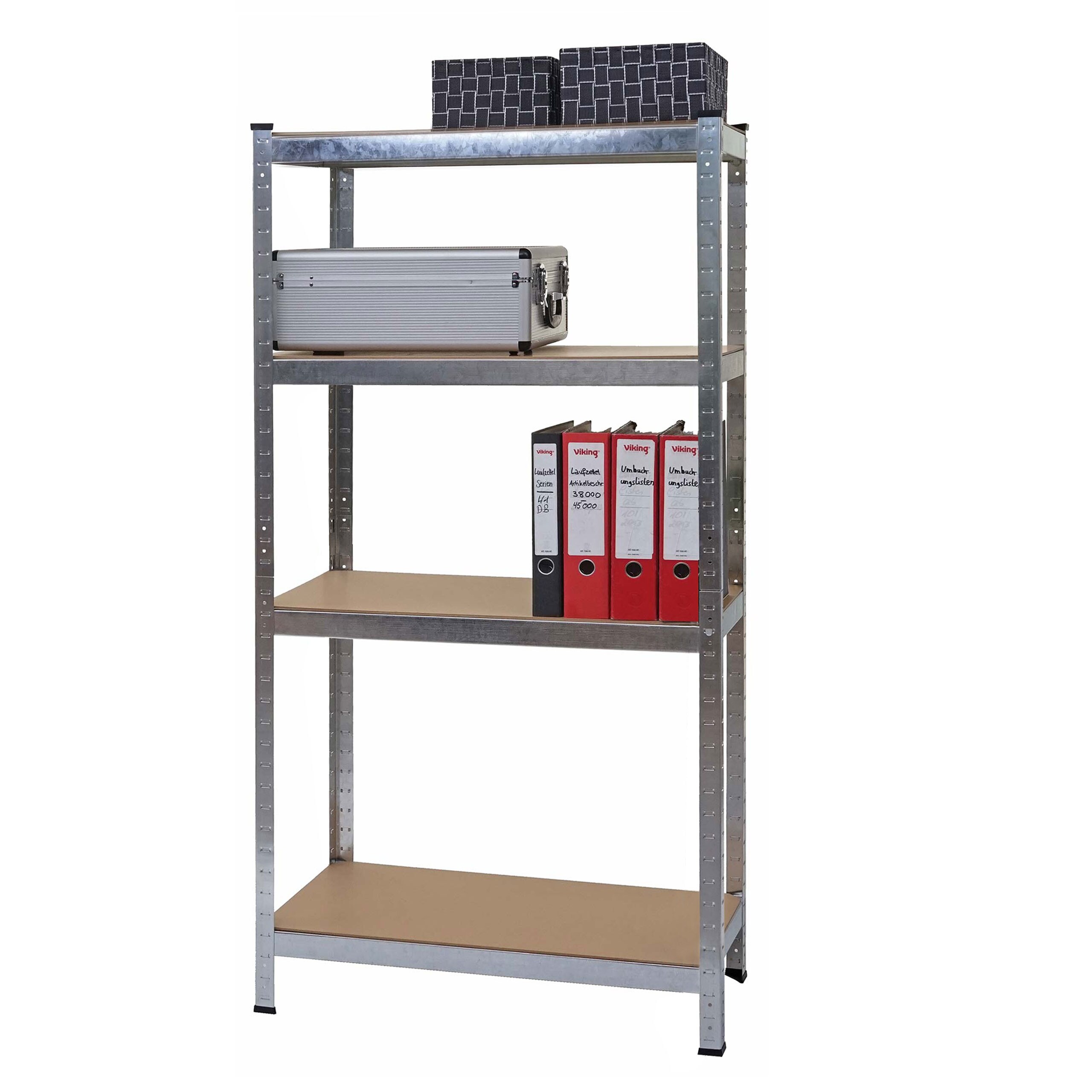 Schwerlastregal MCW-D67, Werkstattregal Steckregal, 160x80x40cm, Traglast bis 320kg MVG-zertifiziert ~ verzinkt - Bild 1