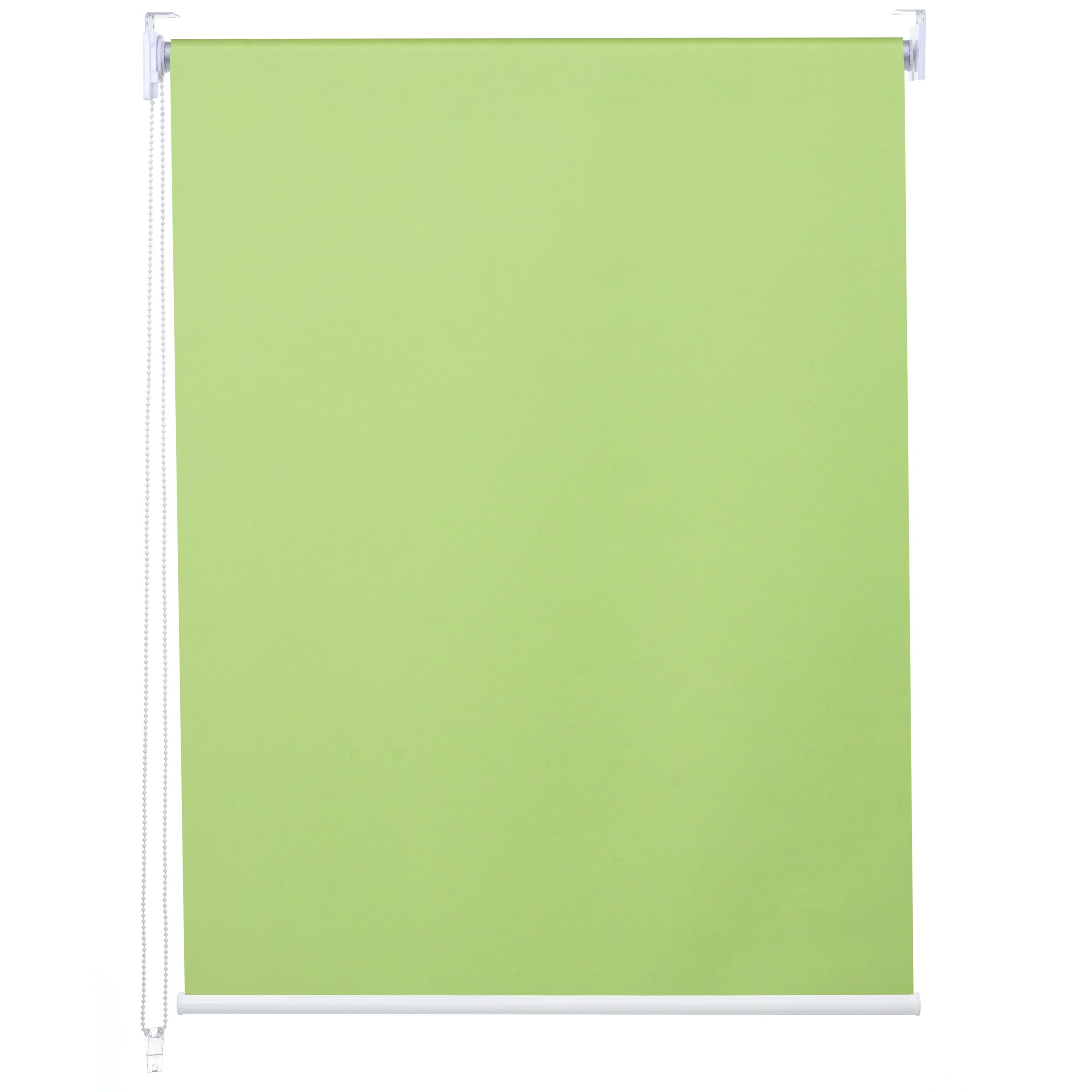 Rollo MCW-D52, Fensterrollo Seitenzugrollo Jalousie, Sonnenschutz Verdunkelung blickdicht 100x230cm ~ hellgr&uuml;n - Bild 1
