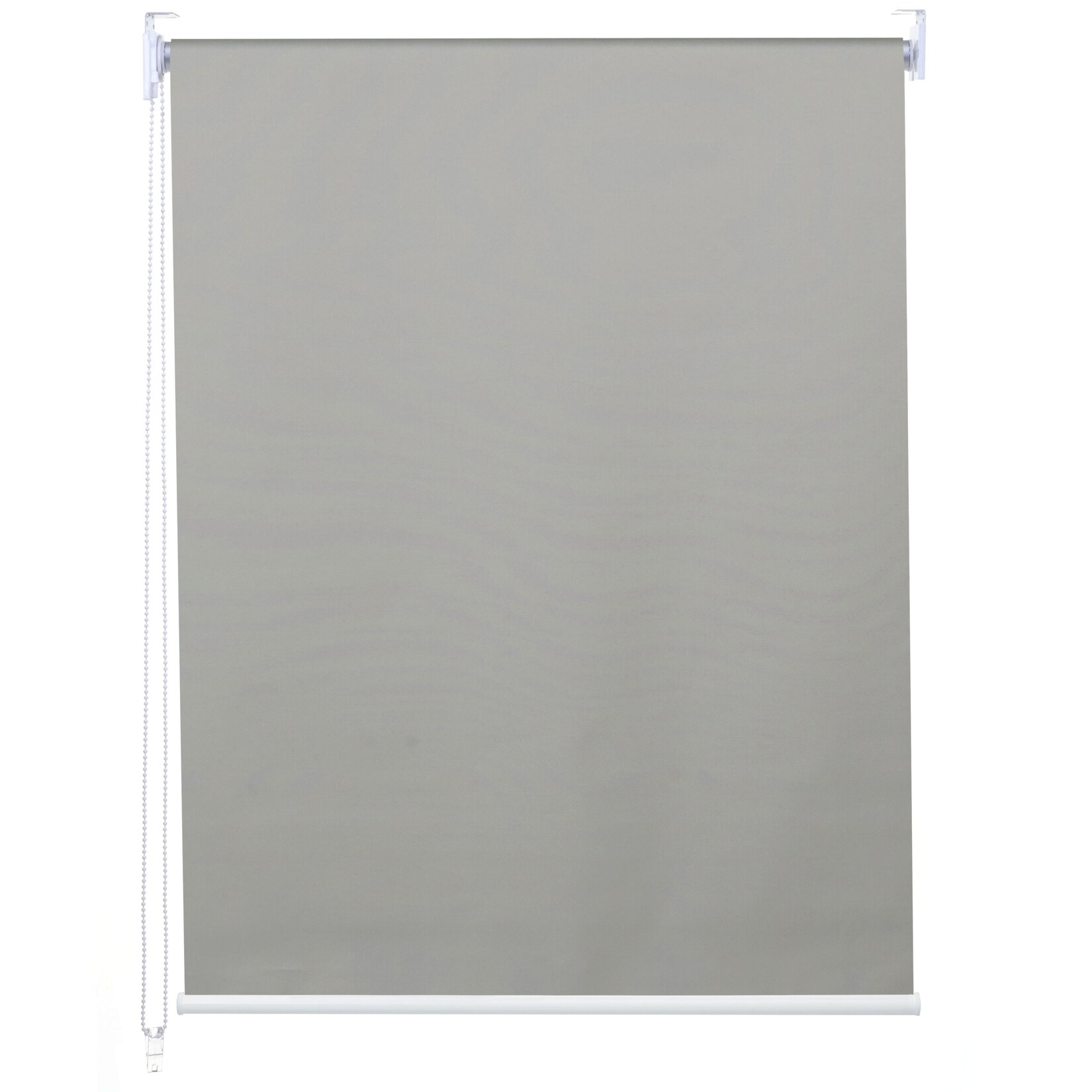 Rollo MCW-D52, Fensterrollo Seitenzugrollo Jalousie, Sonnenschutz Verdunkelung blickdicht 90x230cm ~ grau | 04057651287799