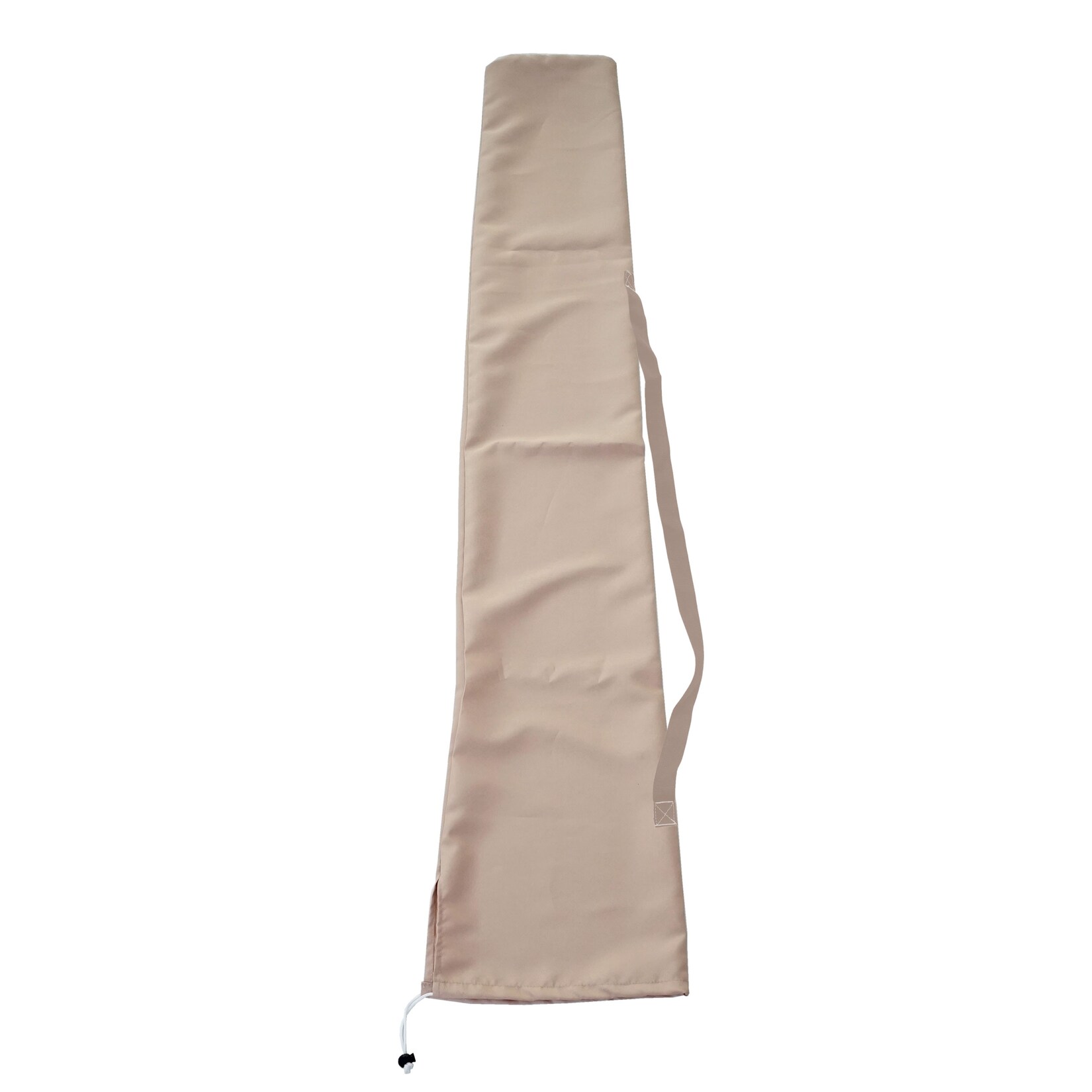 Schutzhülle für Sonnenschirm bis 3x4m, Cover Abdeckhülle inkl. Kordelzug ~ creme | 04057651306674