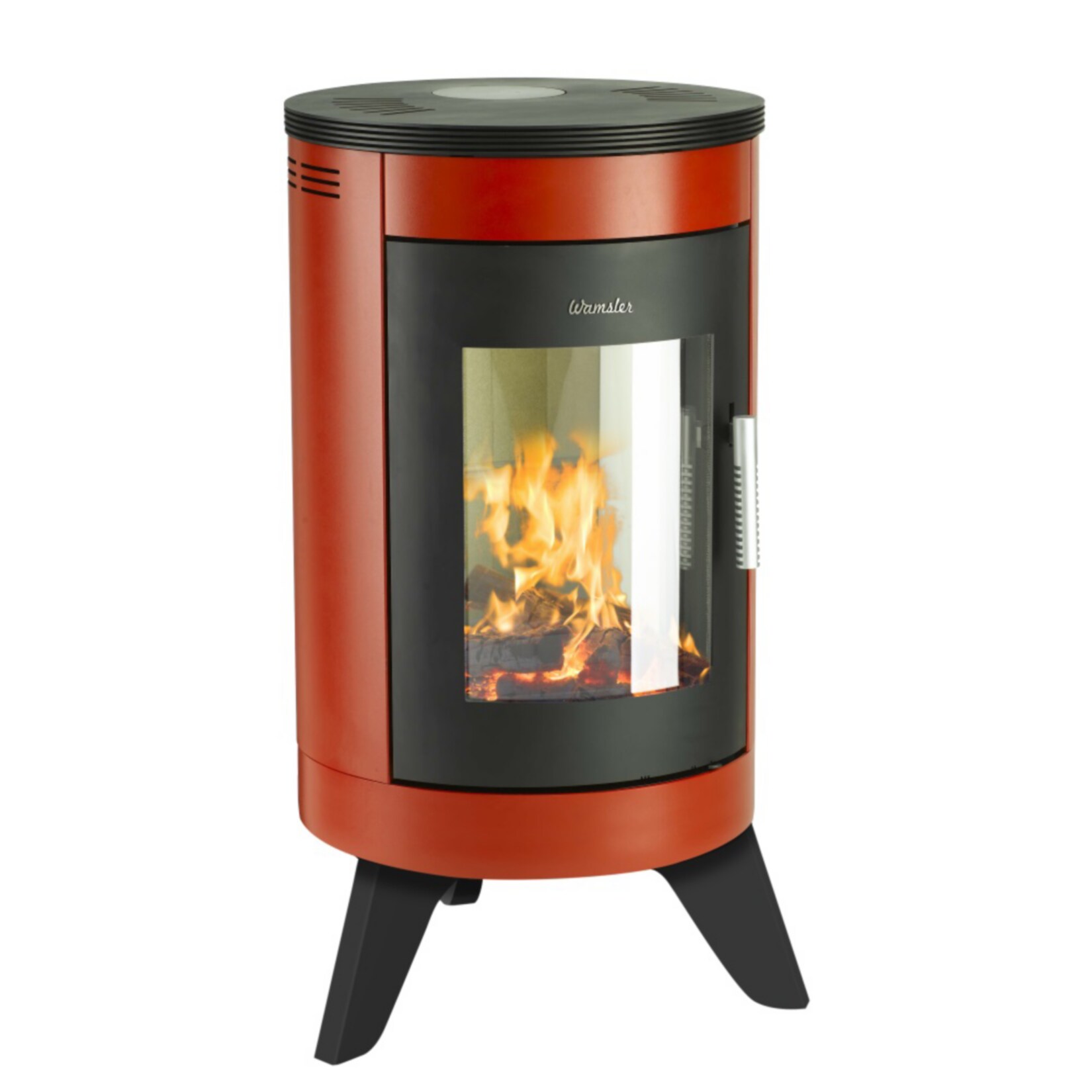 Wamsler "City" Kaminofen, rot/schwarz - Bild 1
