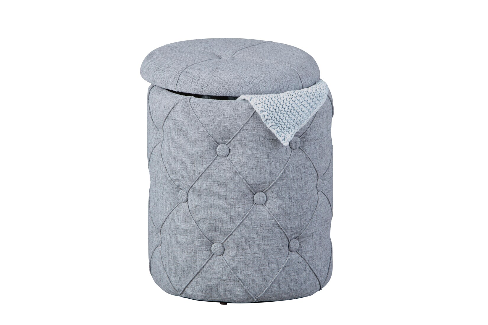 Inter Link Hocker Yapak mit Stauraum und Griff – Grau | 04010340986205