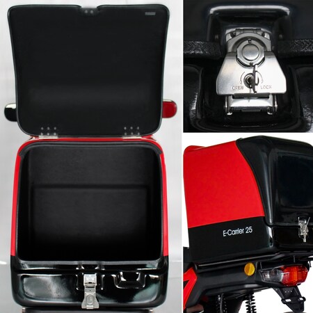 online kaufen Rolektro Netto XXL E-Carrier bei 25, mit Rot Koffer