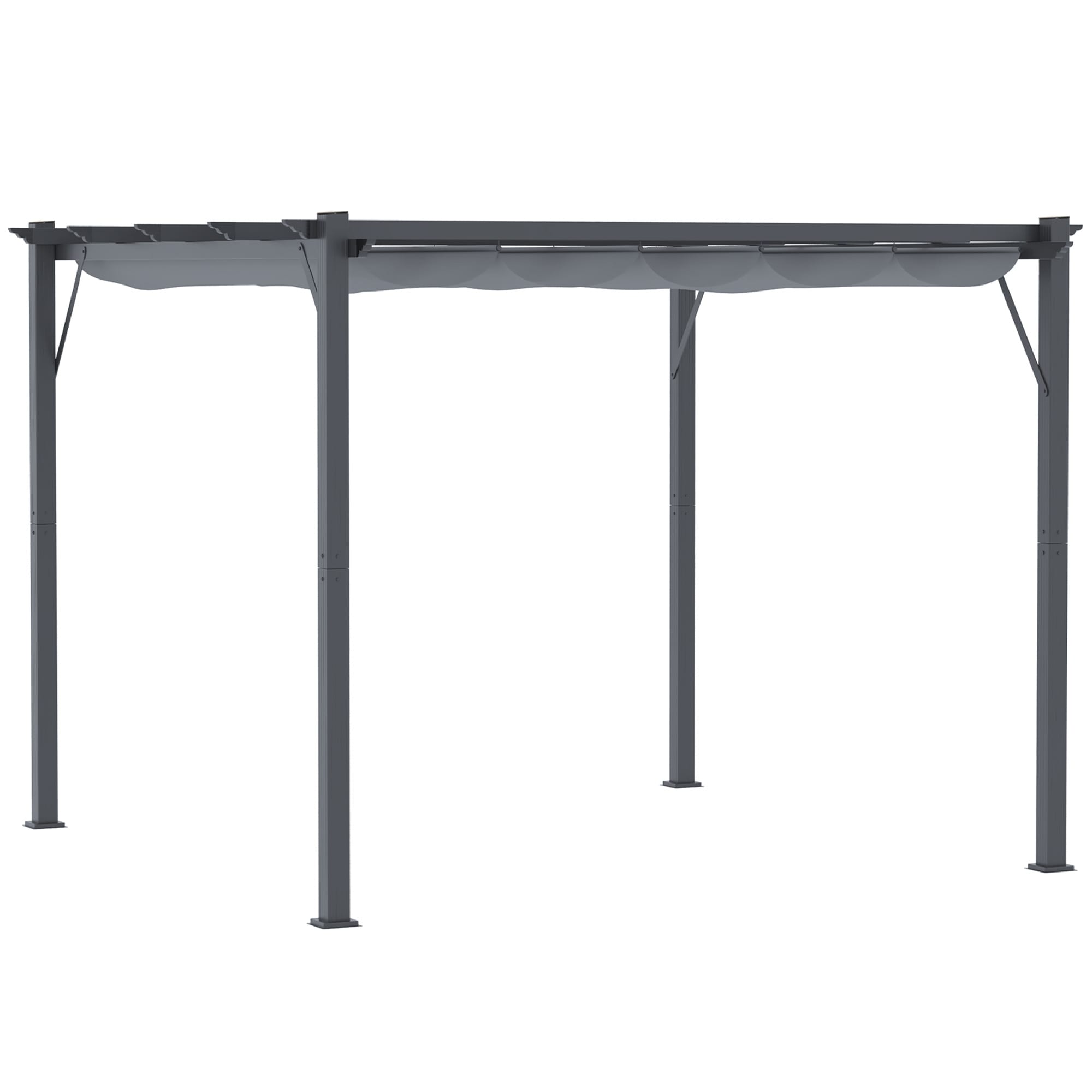 Outsunny Pergola Aluminium, Polyester - Bild 1