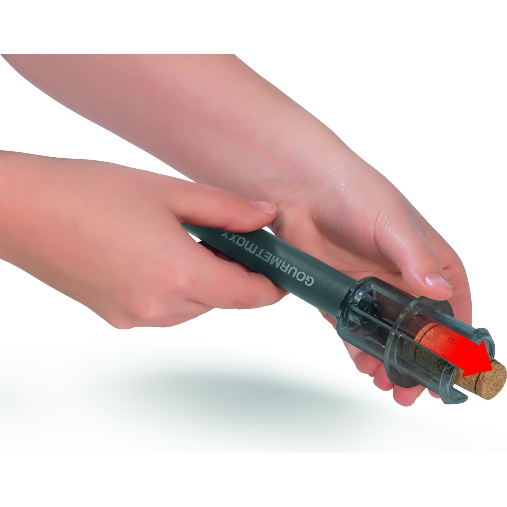 GOURMETmaxx Luftdruck-Wein&ouml;ffner grau - Bild 1