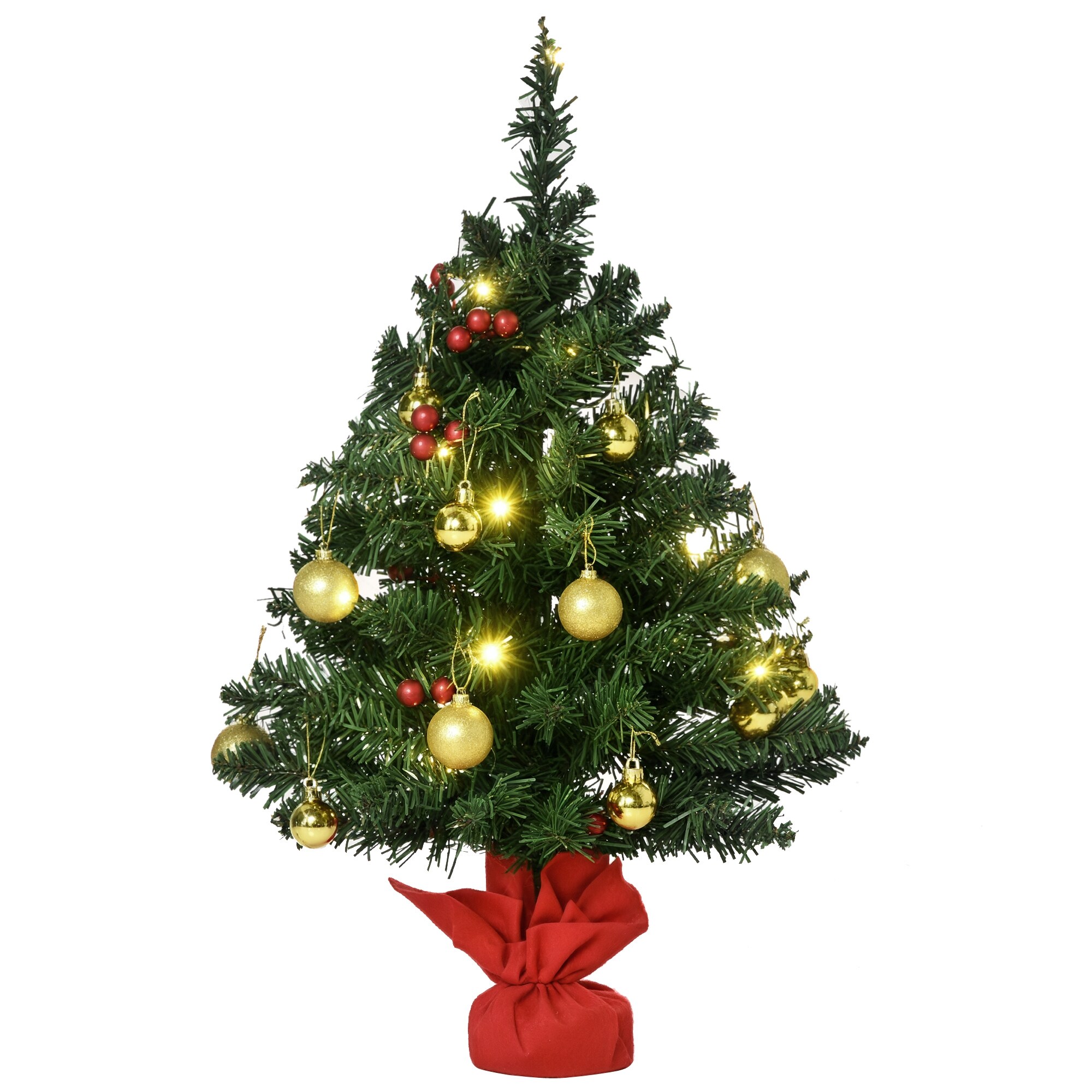 HOMCOM Weihnachtsbaum PVC, Zementfu&szlig; - Bild 1