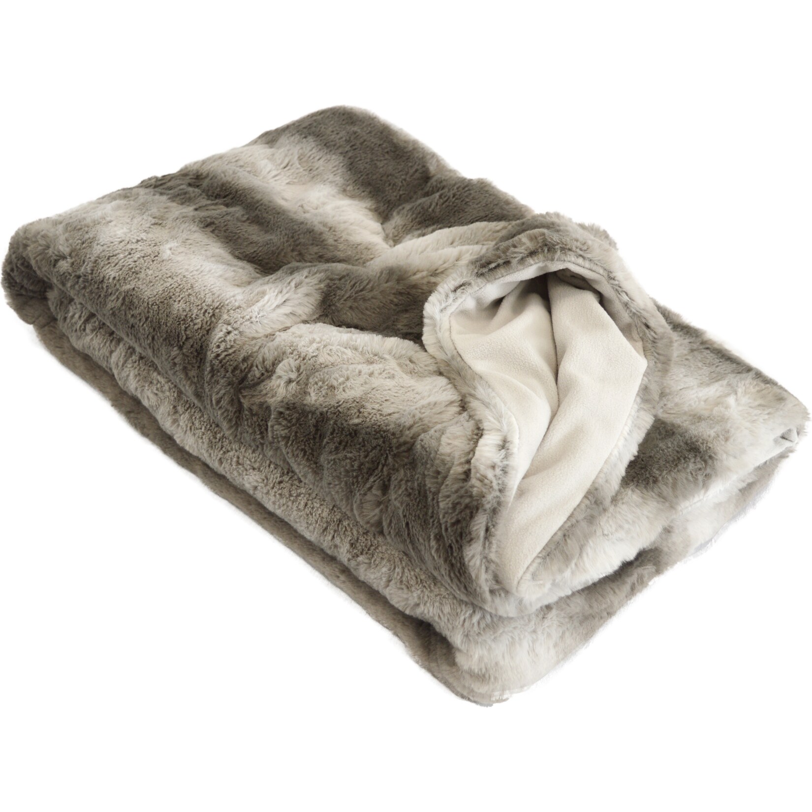 Kinzler Hochwertige Fellimitat Wohndecke Lupo, 150 x 200 cm | 04024008097691