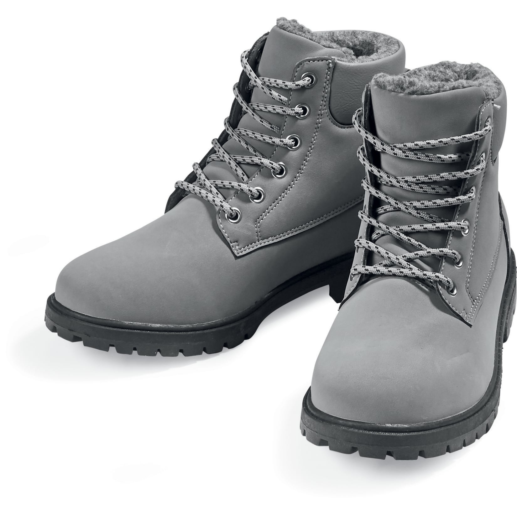 Damen oder Herren Warmfutter-Boots, Damen - grau, Gr. 39 - Bild 1