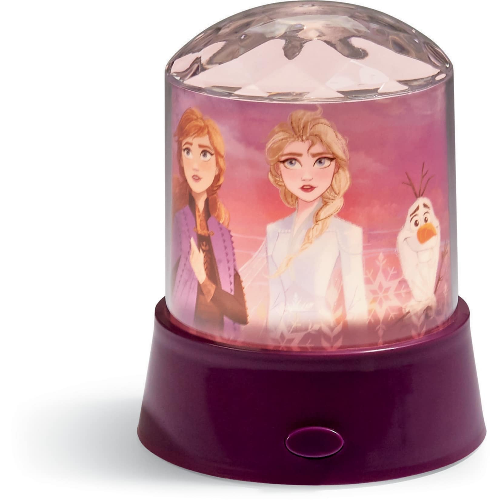 Tischlampe mit Stern-Projektor Disney Frozen II - Elsa, Anna & Olaf, dunkelviolett - Bild 1