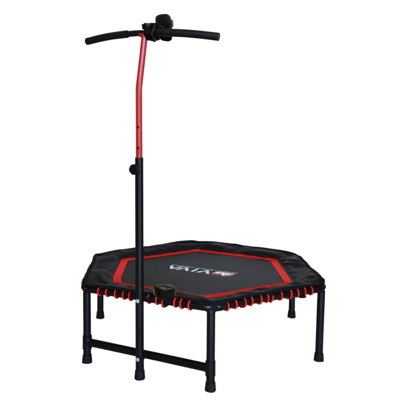 AsVIVA Fitness Trampolin inkl. Computer, Pulsgurt und Smartphone Halterung  TP01-SET - Bild 1