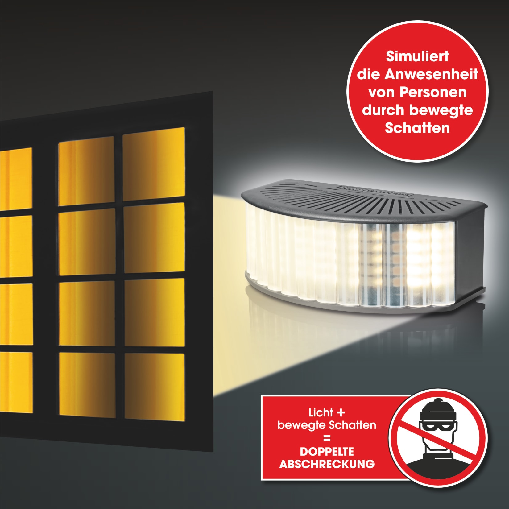 HOMESHADOWS Schattensimulator 15V schwarz mit Sensor - Bild 1