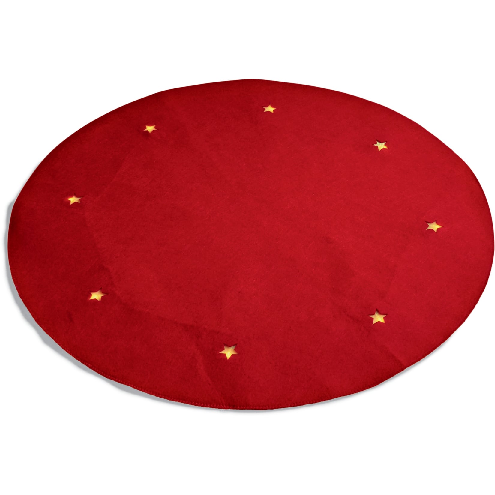 Dekor Led Weihnachtsbaumteppich Gross Ca O 100cm Rot Online Kaufen Bei Netto