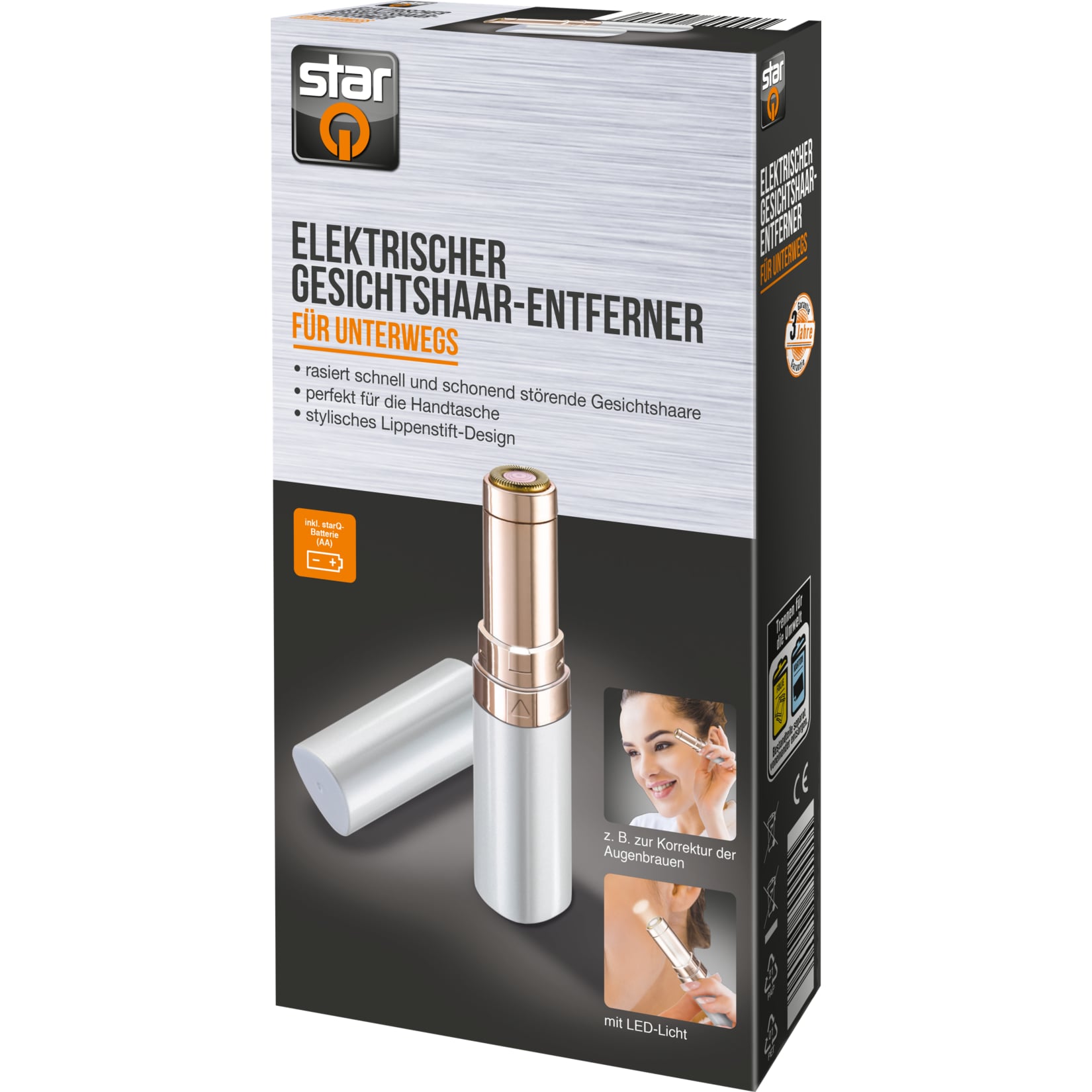 starQ elektrischer Gesichtshaarentferner - Bild 1