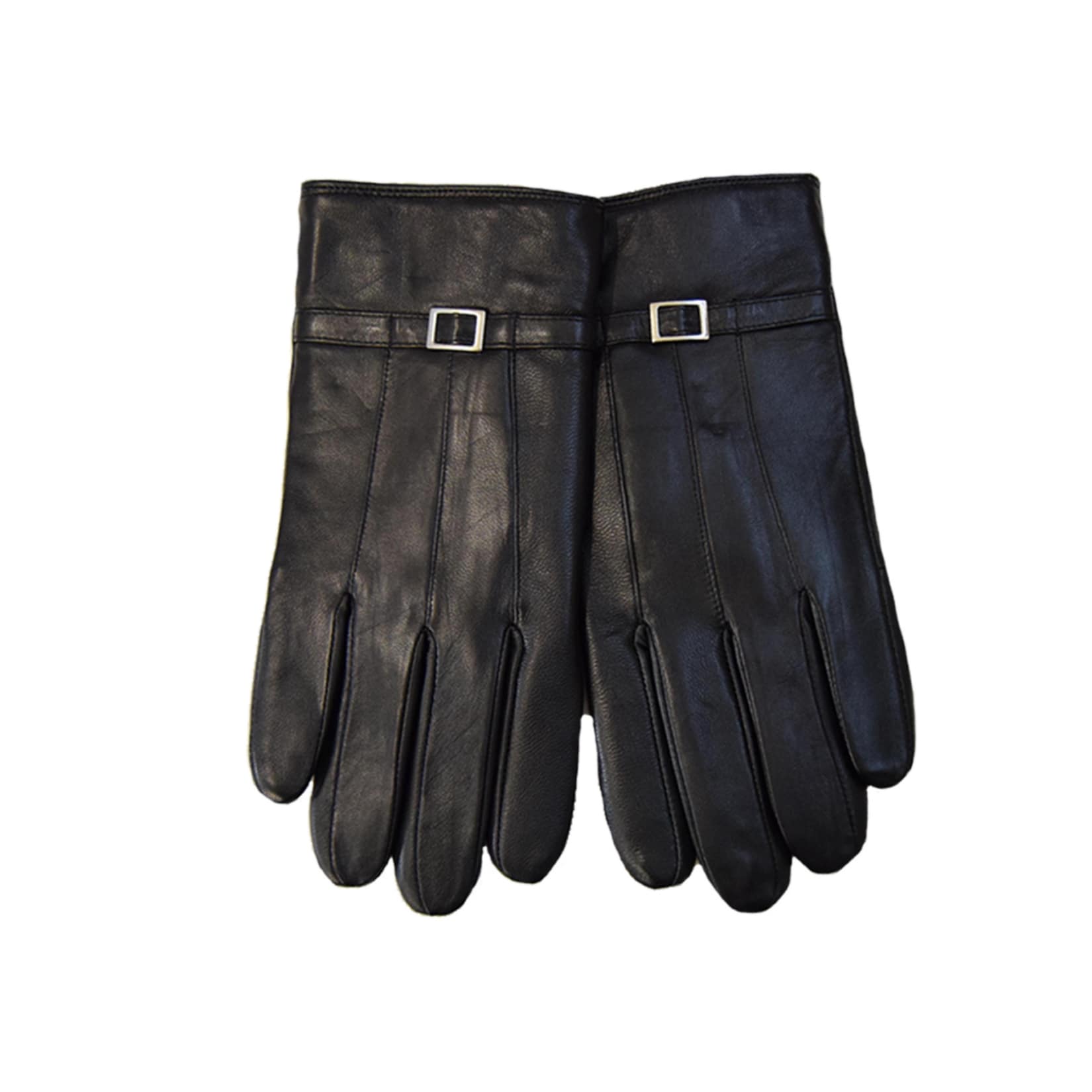 Damen oder Herren Lederhandschuhe - Damen Glattleder-Handschuh, schwarz, Gr. 7,5 - Bild 1