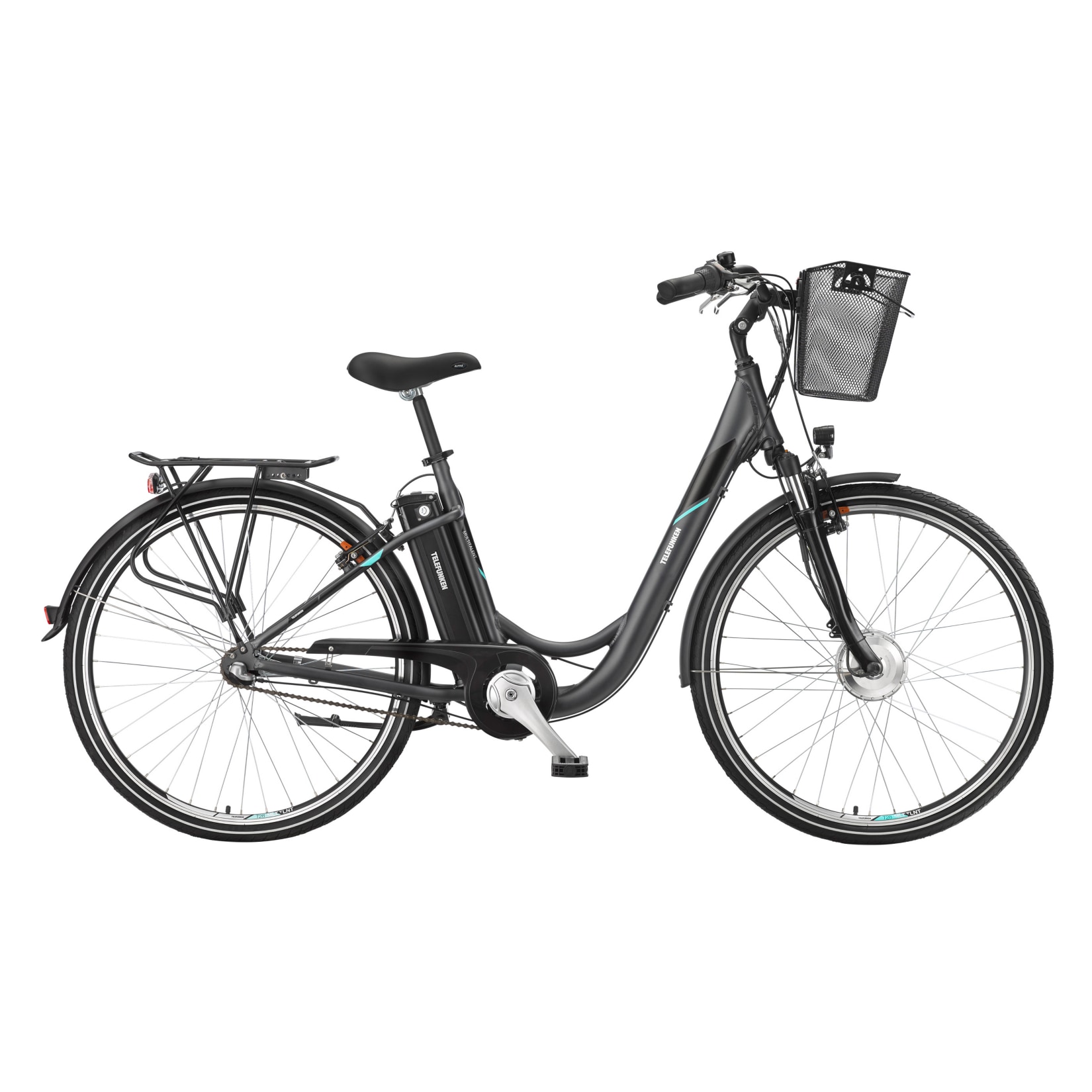 Telefunken Alu City E-Bike 28" Multitalent RC830 3-Gang Nabenschaltung anthrazit - Bild 1