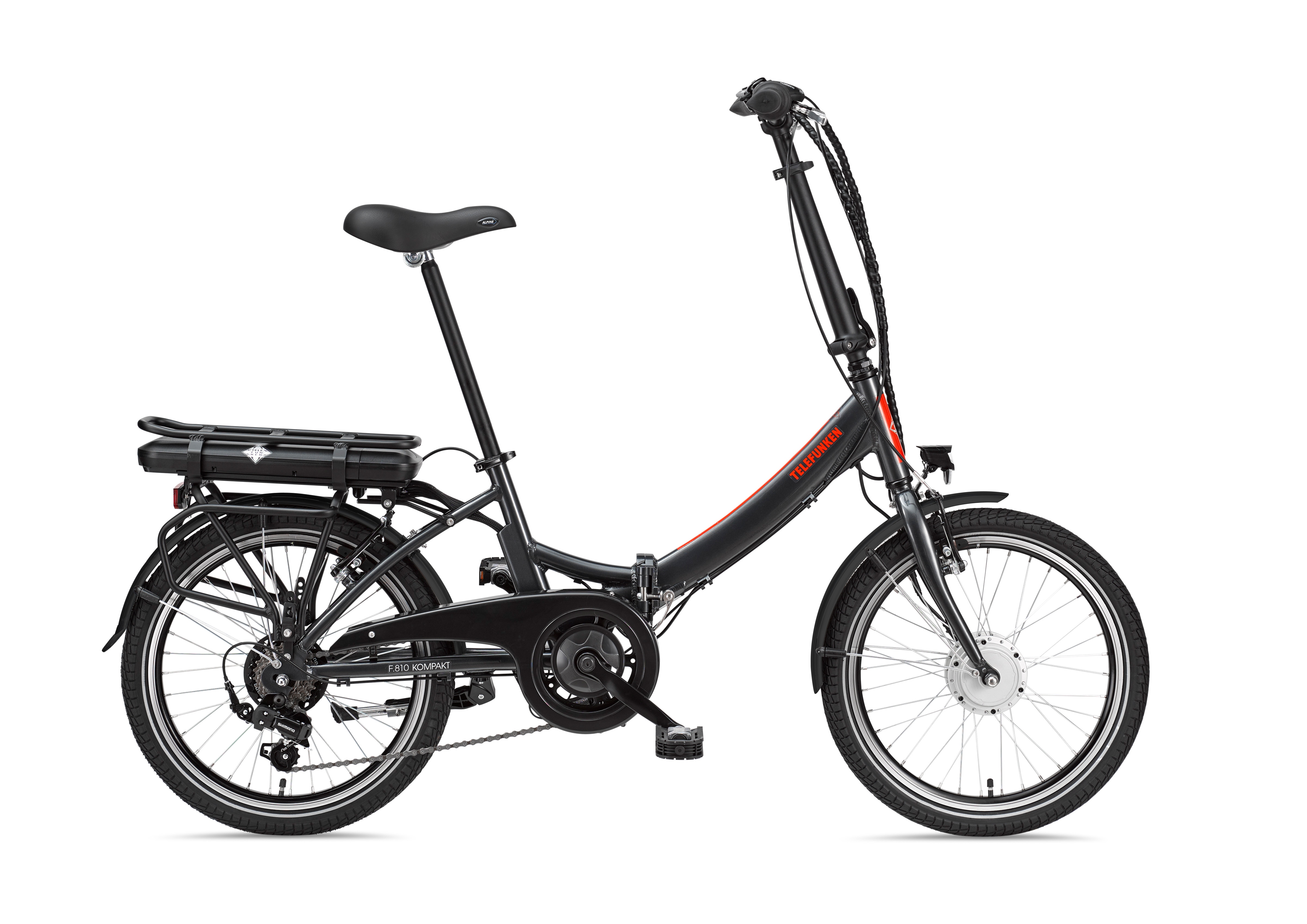 Telefunken 20" Alu Falt E-Bike kompakt F810 - Bild 1