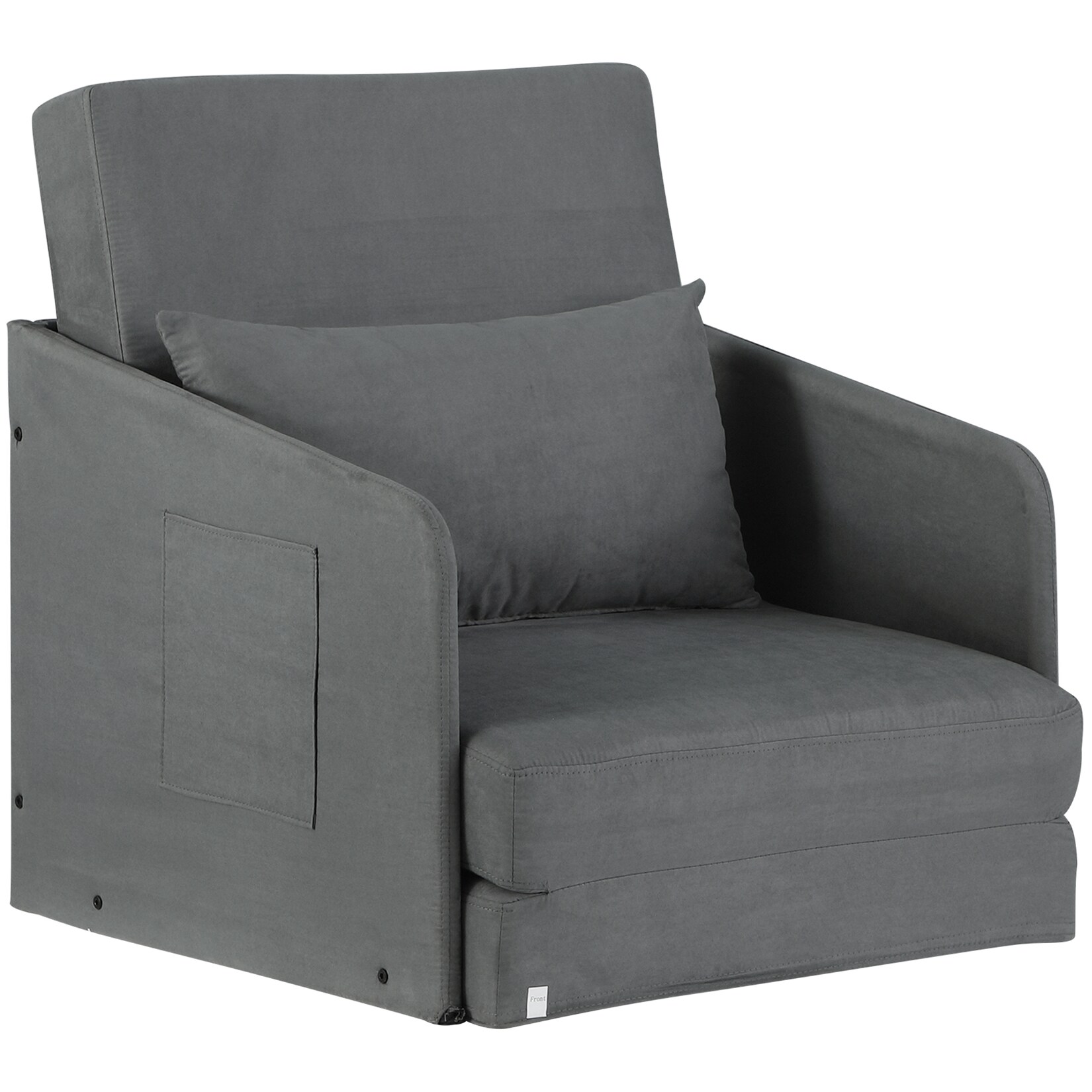 HOMCOM Einzelsofa Wildlederimitat (100% Polyester), Metall, Schwamm | 04250871291670