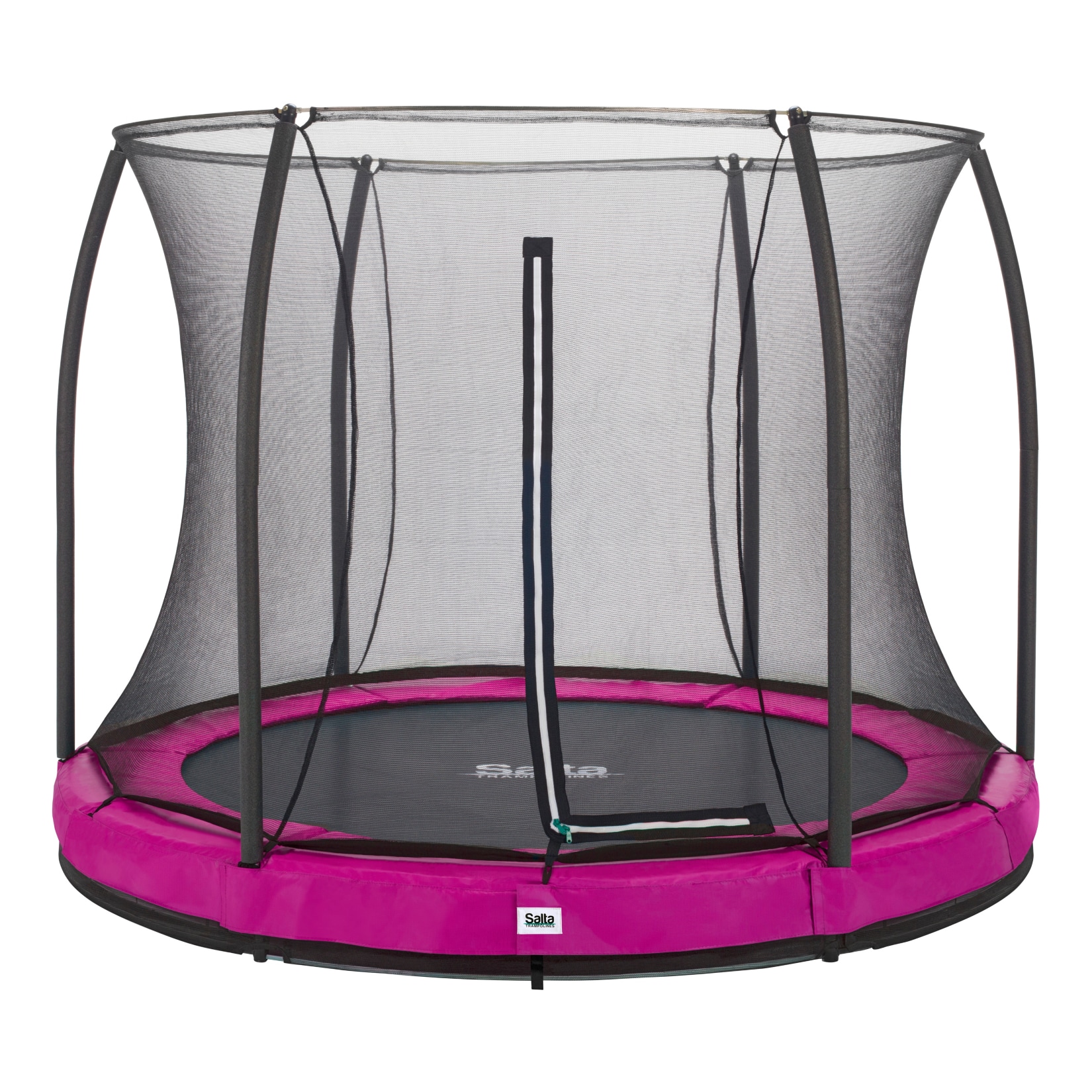 Salta Trampoline - Comfort Edition Ground - rund - &Oslash;305cm - Schutzrand Pink - Bild 1