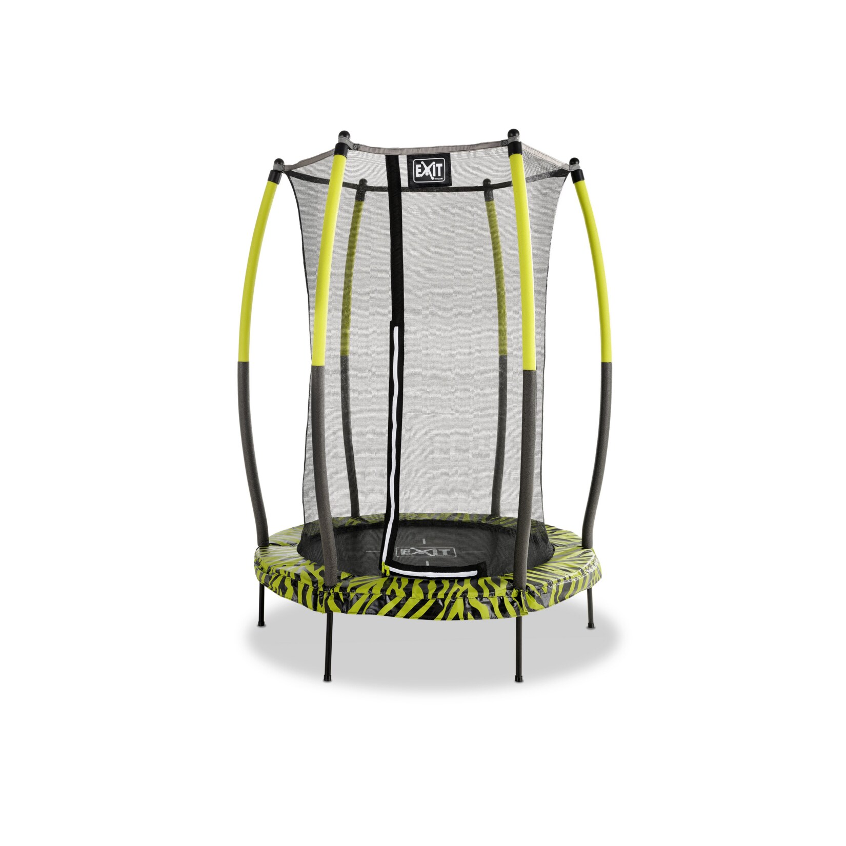 EXIT Tiggy Junior Trampoline &oslash;140cm Lime + Sicherheitsnetz - Bild 1