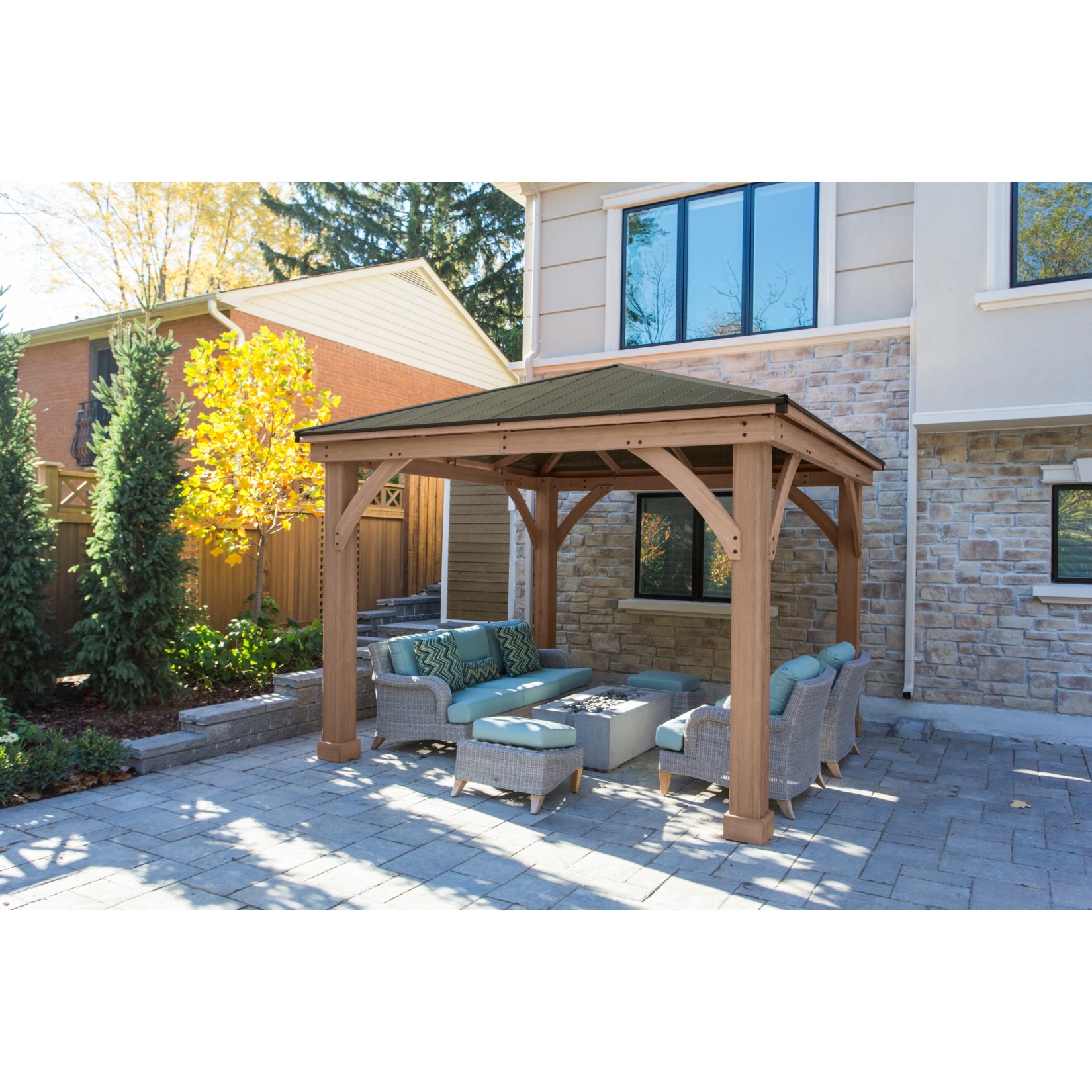 Westmann Holz Pavillon Devon 12x12 - Bild 1