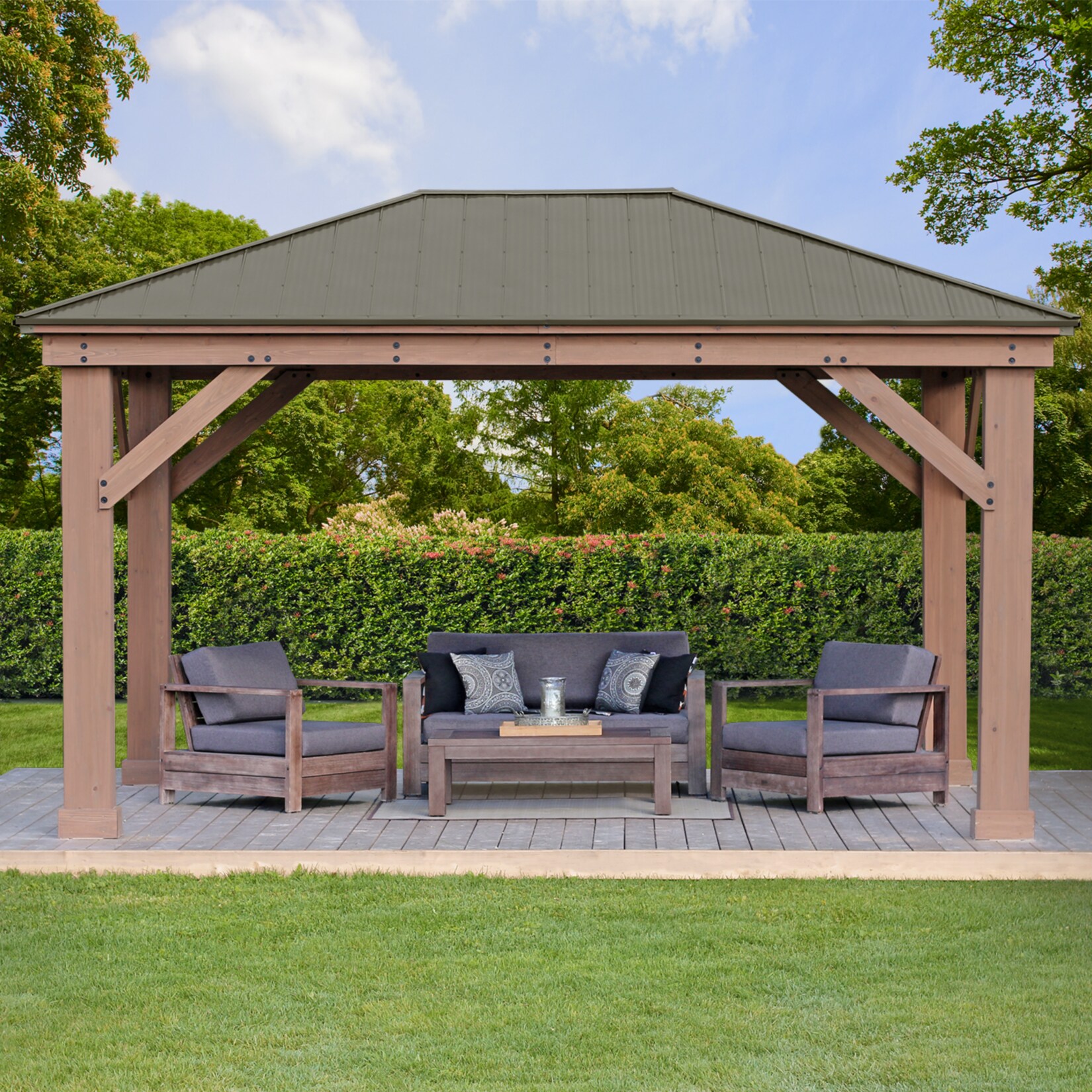 Westmann Holz Pavillon Devon 12×16 | 00628222129448