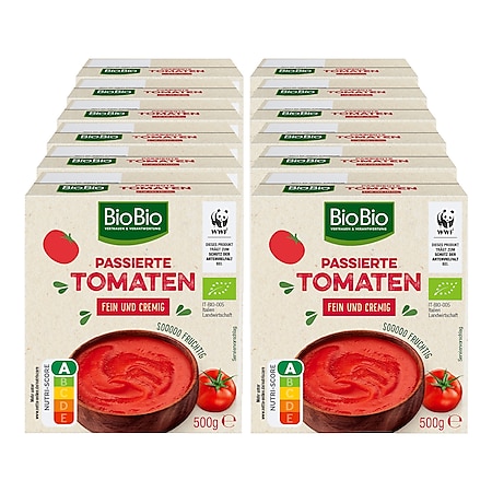 BioBio Passierte Tomaten 500 g, 12er Pack - Bild 1