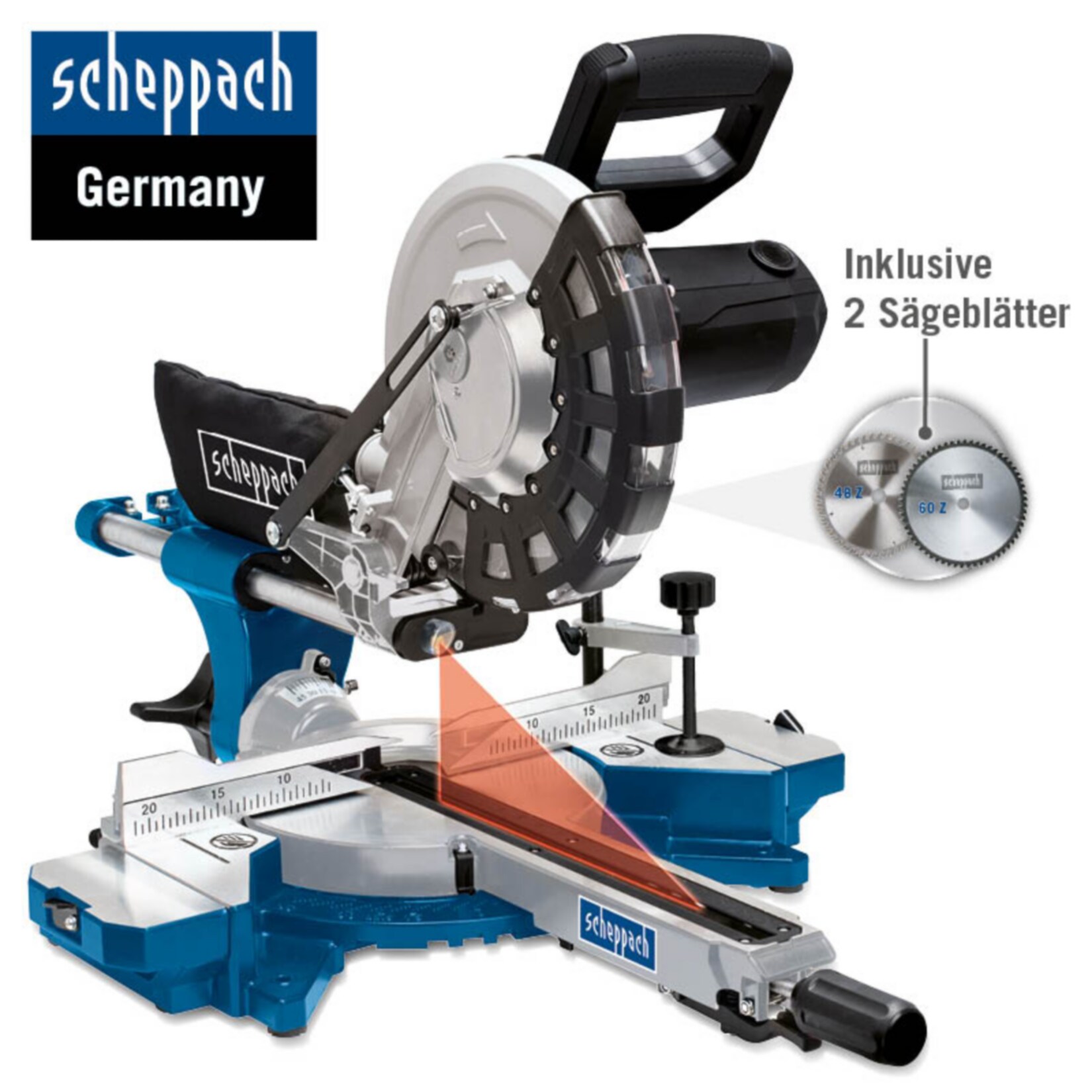 Scheppach HM254 Kapp-Zugsäge | 04046664069935